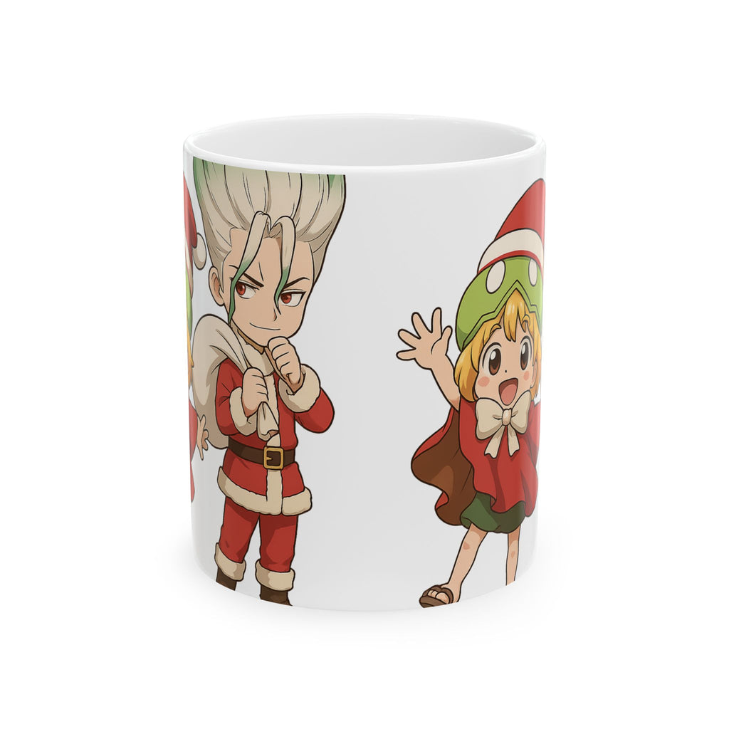 Dr Stone Anime Christmas Ceramic Mug, (11oz, 15oz)