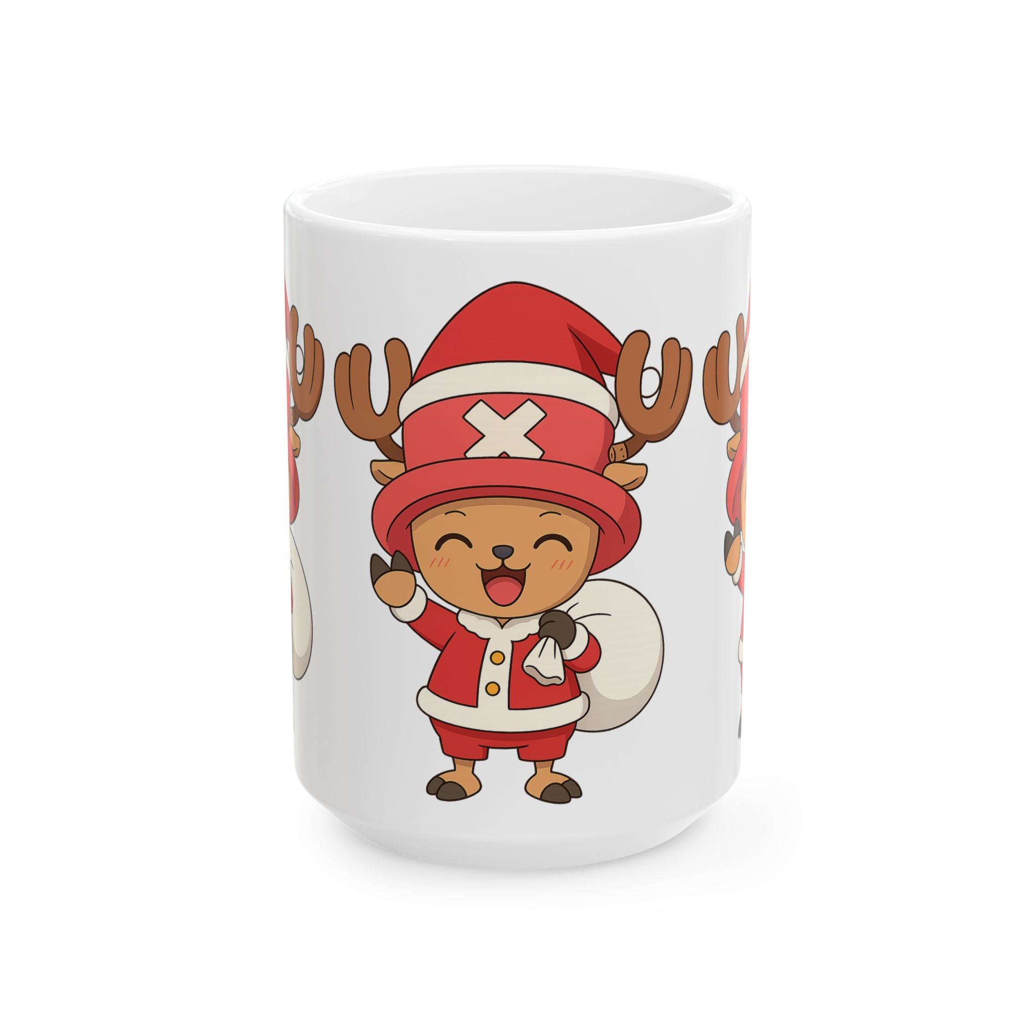 Christmas Chopper Anime Ceramic Mug, (11oz, 15oz)