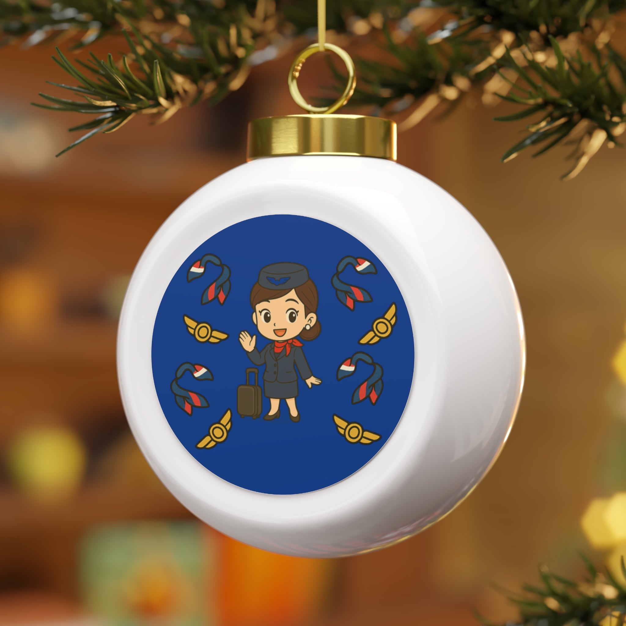 Flight  Crew Ball Ornament