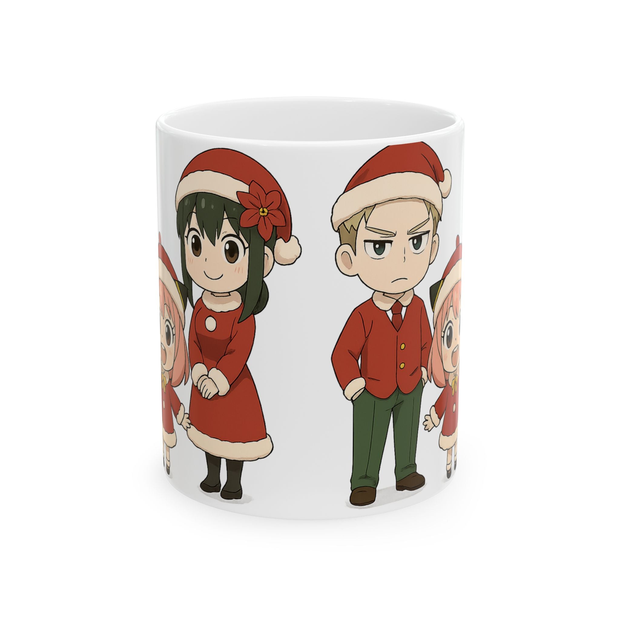 Spy x Family Anime Christmas Ceramic Mug, (11oz, 15oz)
