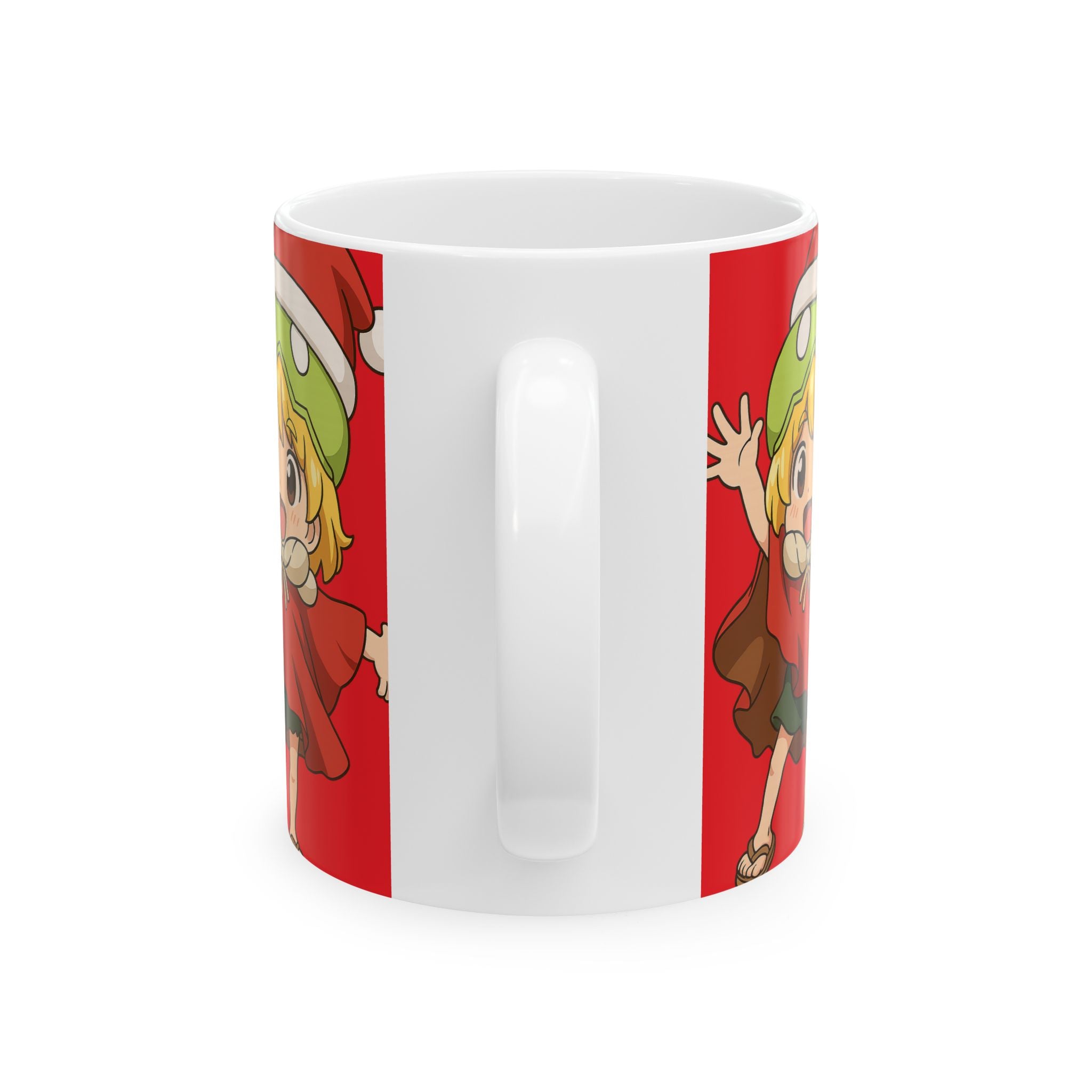 Dr Stone Anime Christmas Suica Ceramic Mug, (11oz, 15oz)