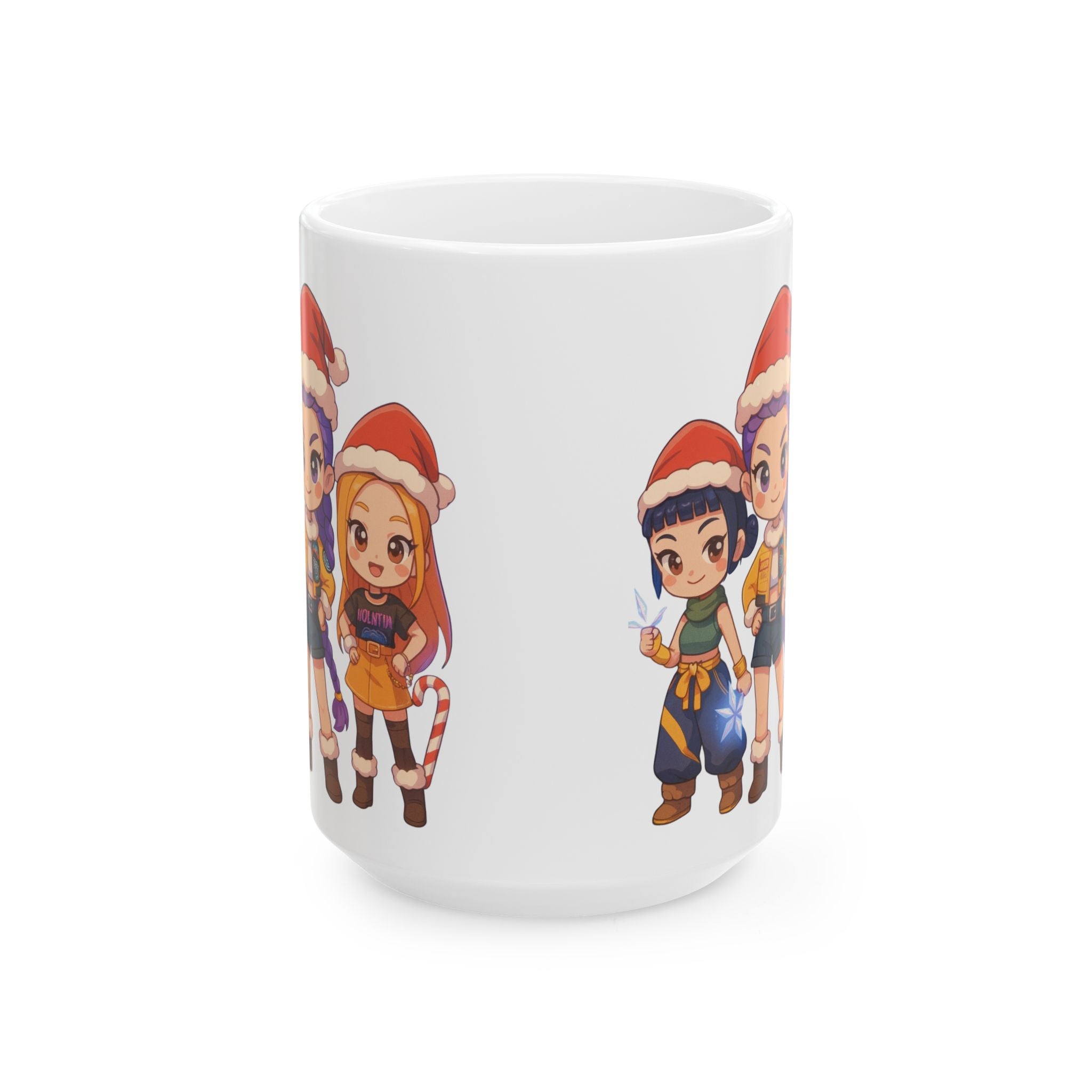 Christmas Kpop Demon hunters Ceramic Mug, (11oz, 15oz)
