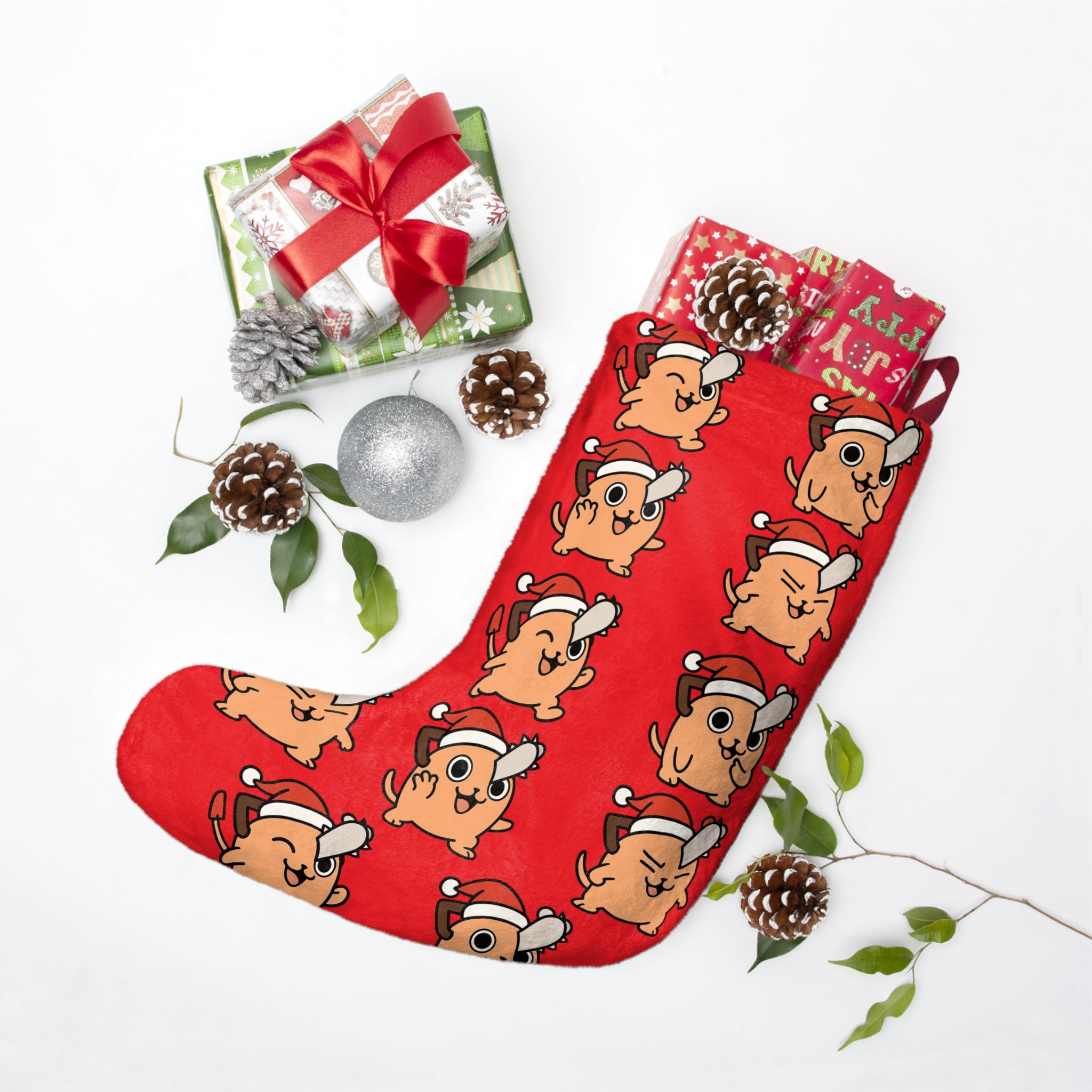 Pochita Christmas Stockings
