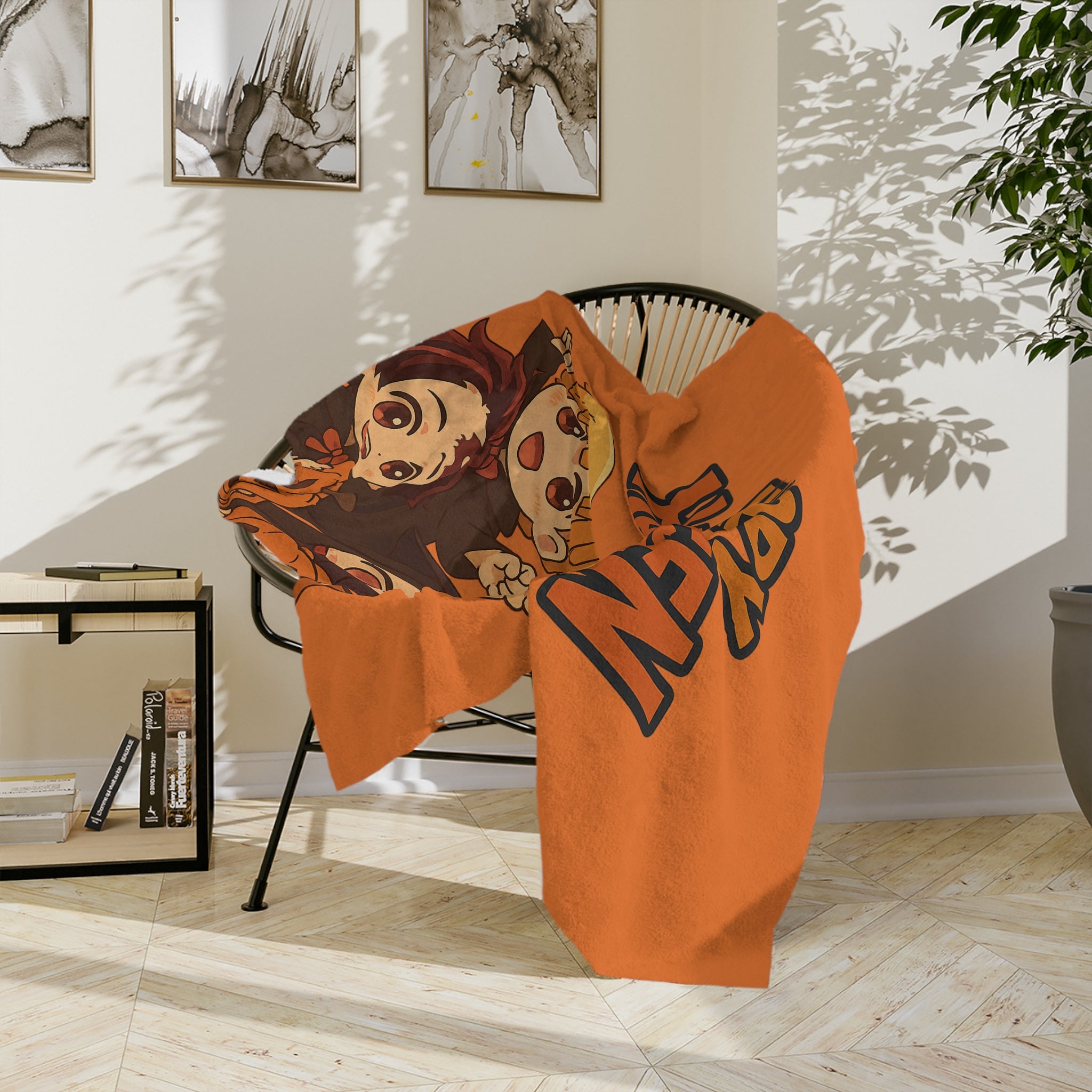 Demon Slayer Halloween Velveteen Microfiber Blanket