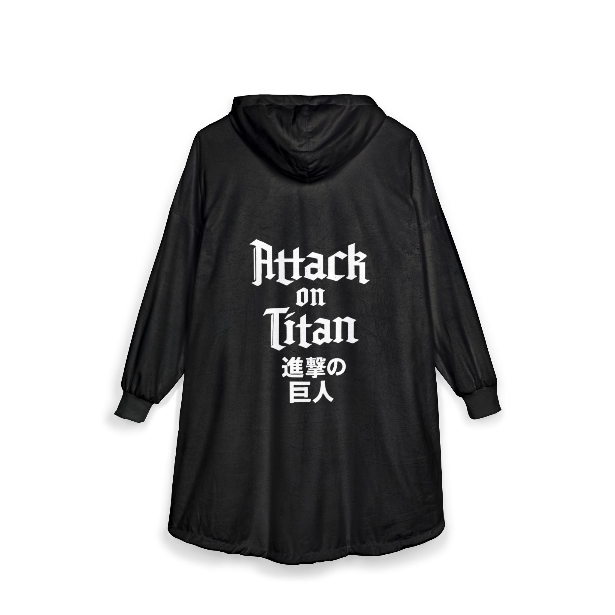 Attack on Titan Hooded Blanket, Japanese Style Wearable Blanket
