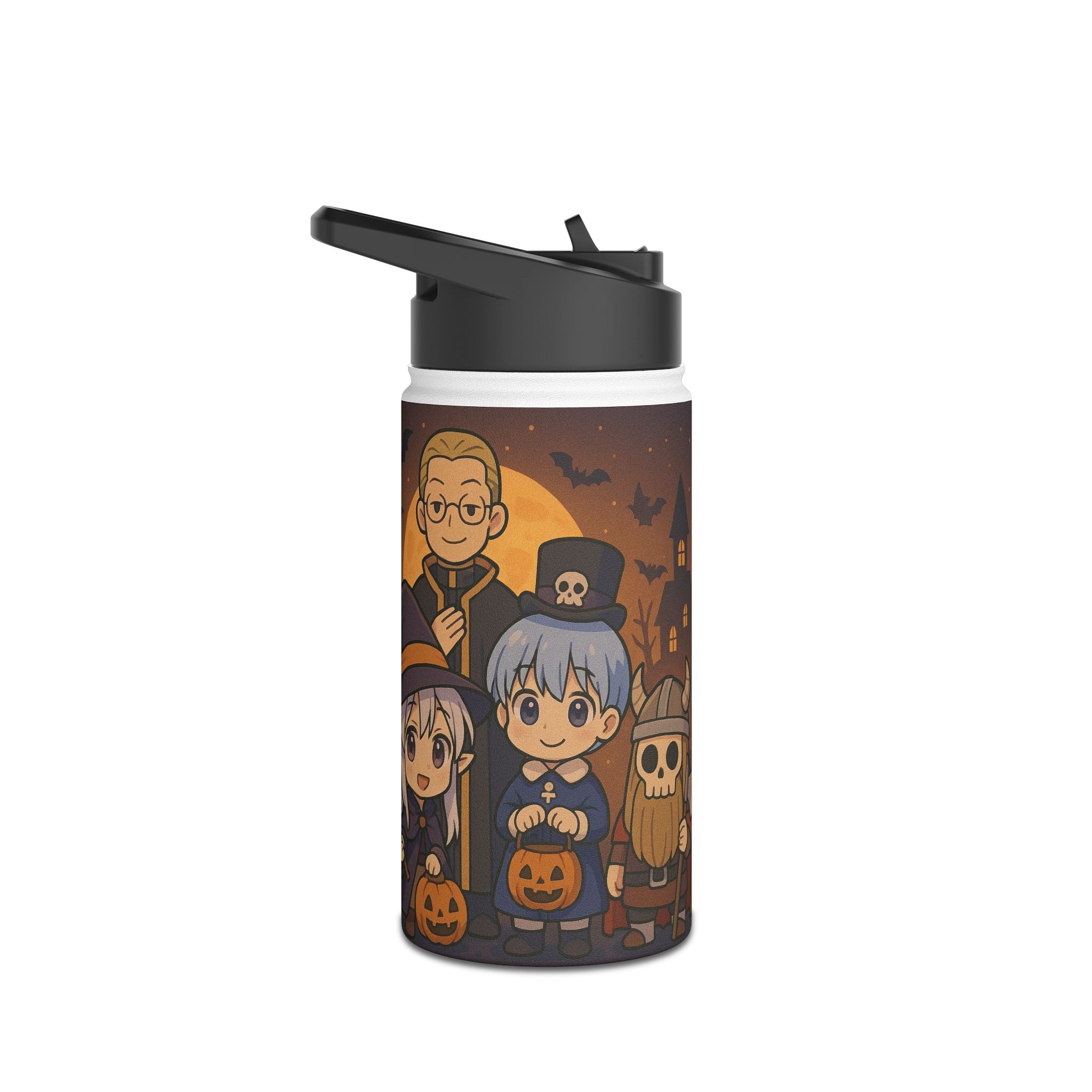 Anime Stainless Steel Water Bottle, Standard Lid