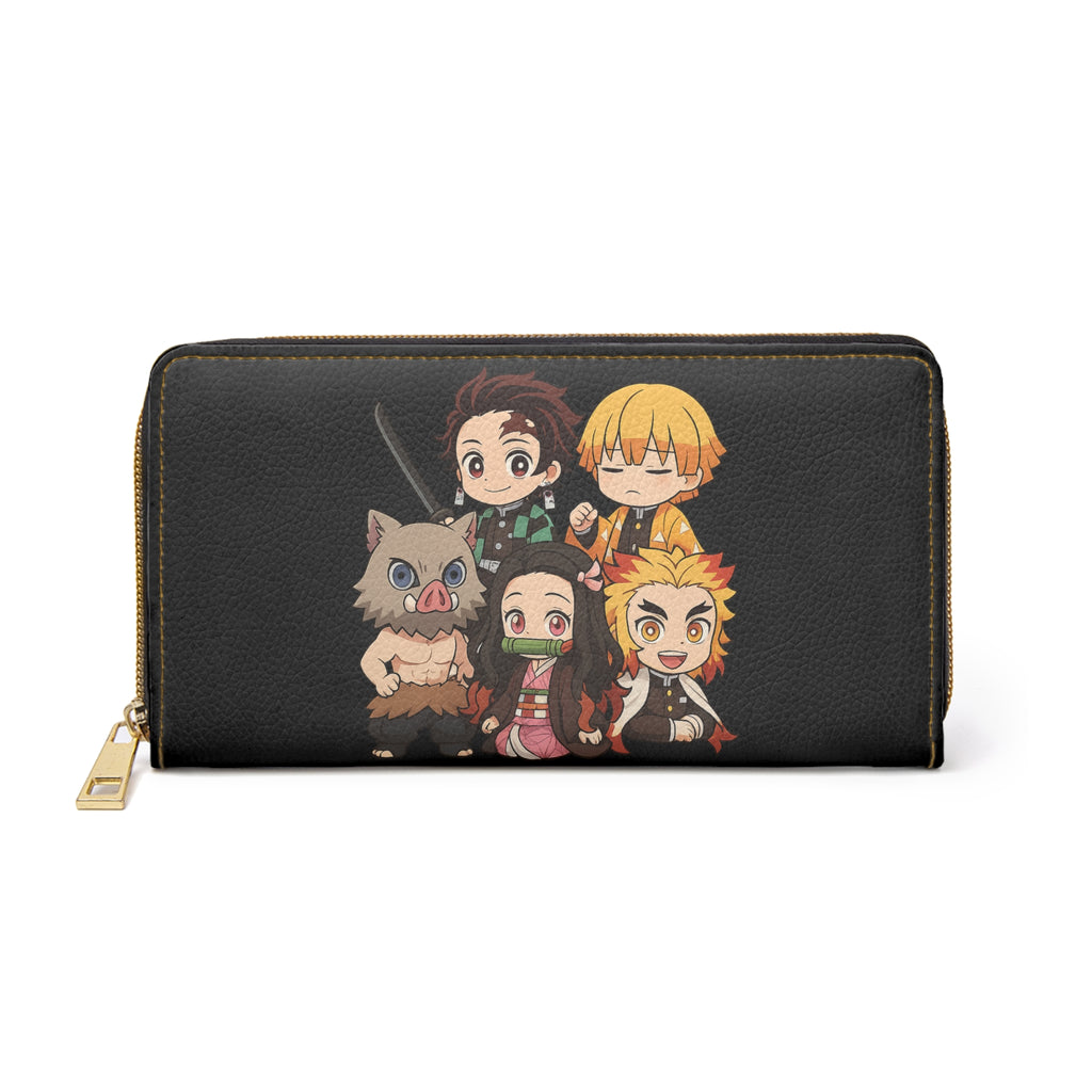 Anime Zipper Wallet, Japanese Cartoon Character Money Holder, Manga Graphic Print Purse, Anime Lover Gift, Comic Book Wallet, Geek