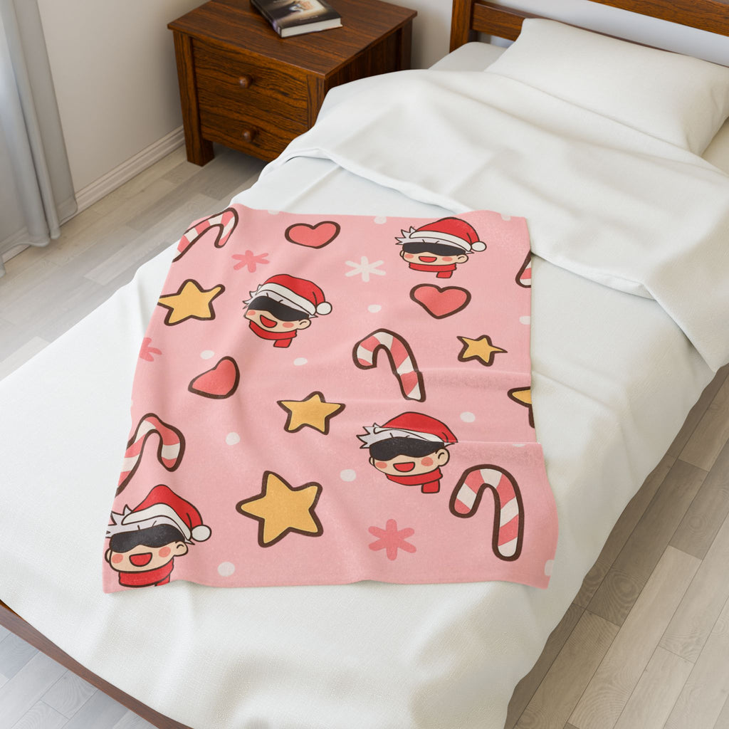 Gojo Christmas Velveteen Plush Blanket