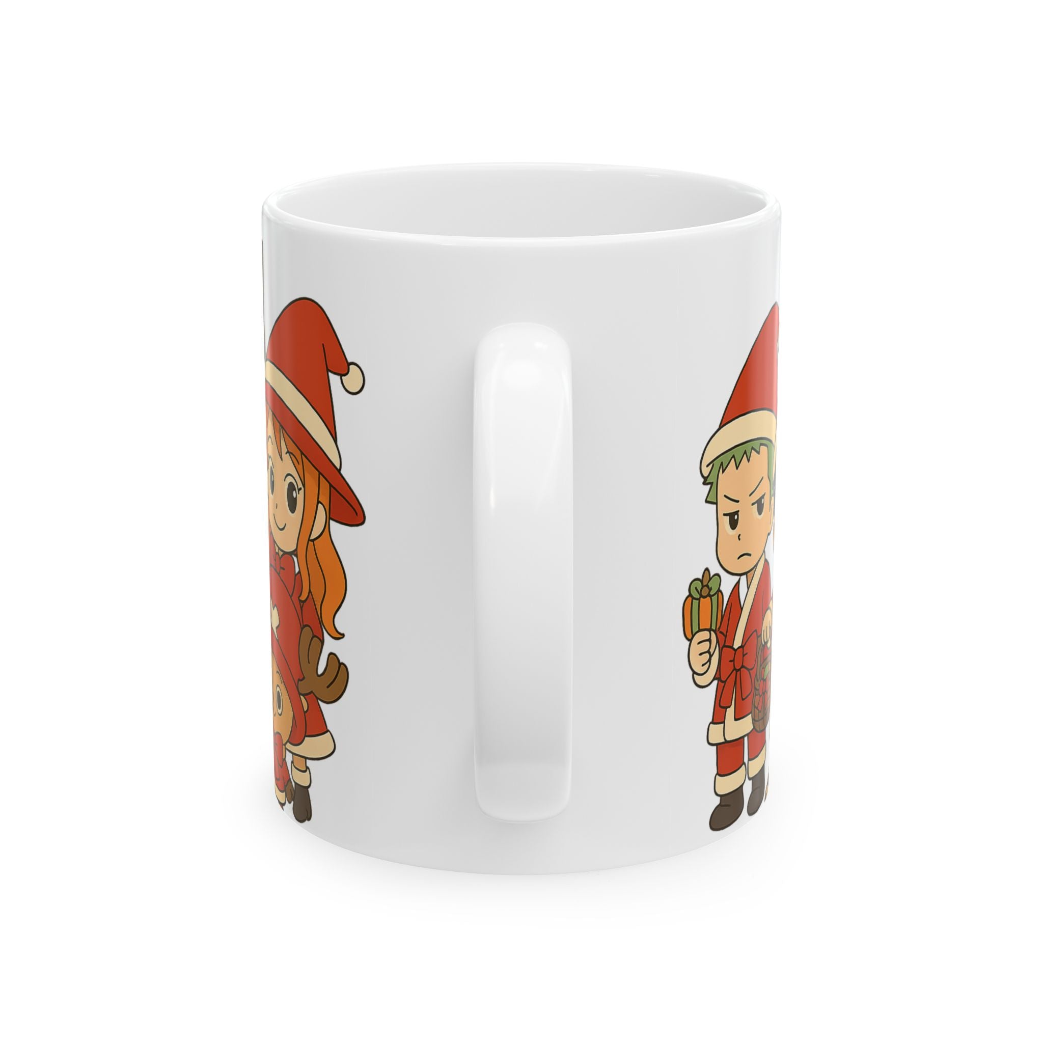 One Piece Christmas Anime  Ceramic Mug, (11oz, 15oz)