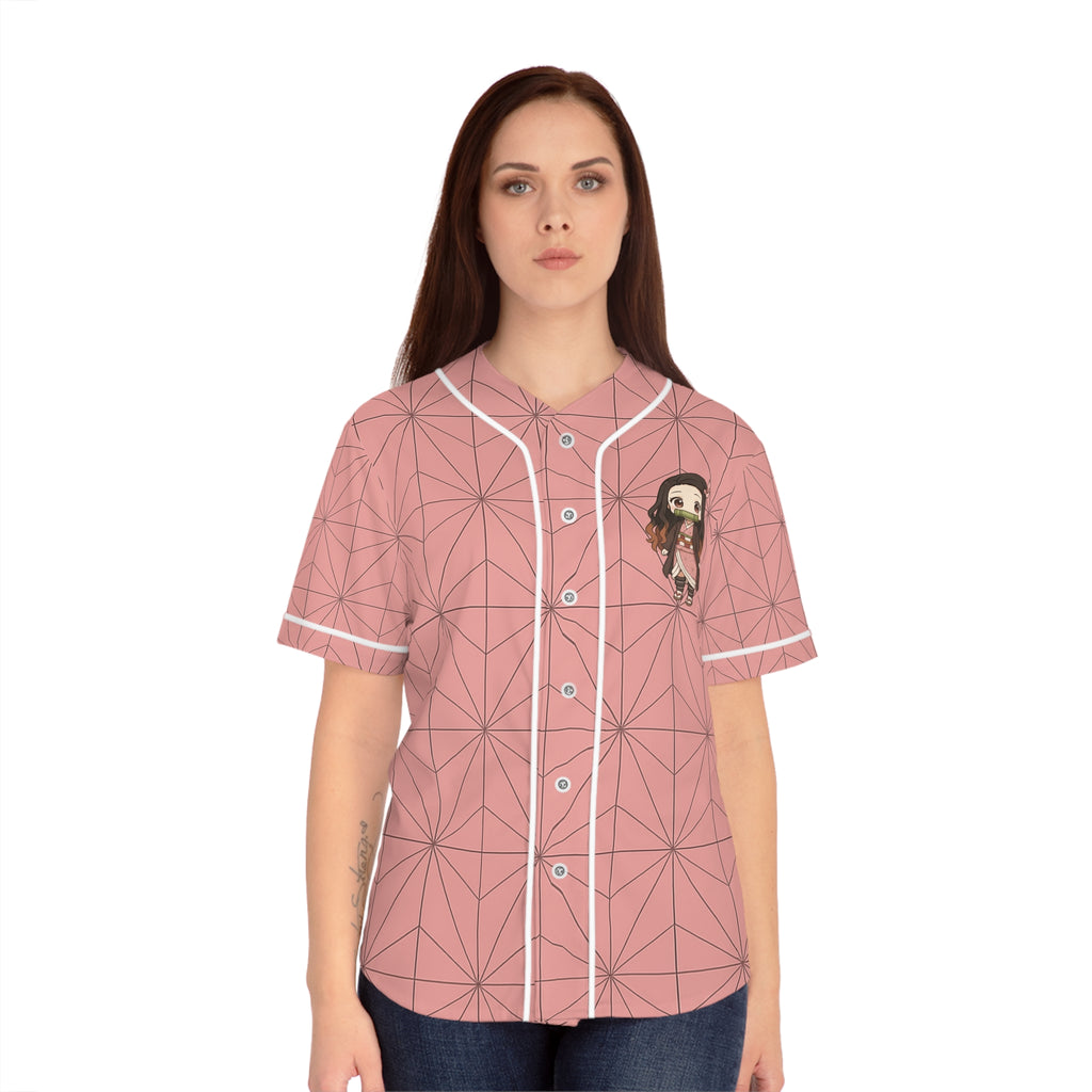 Nezuko Women's Baseball Jersey (AOP)