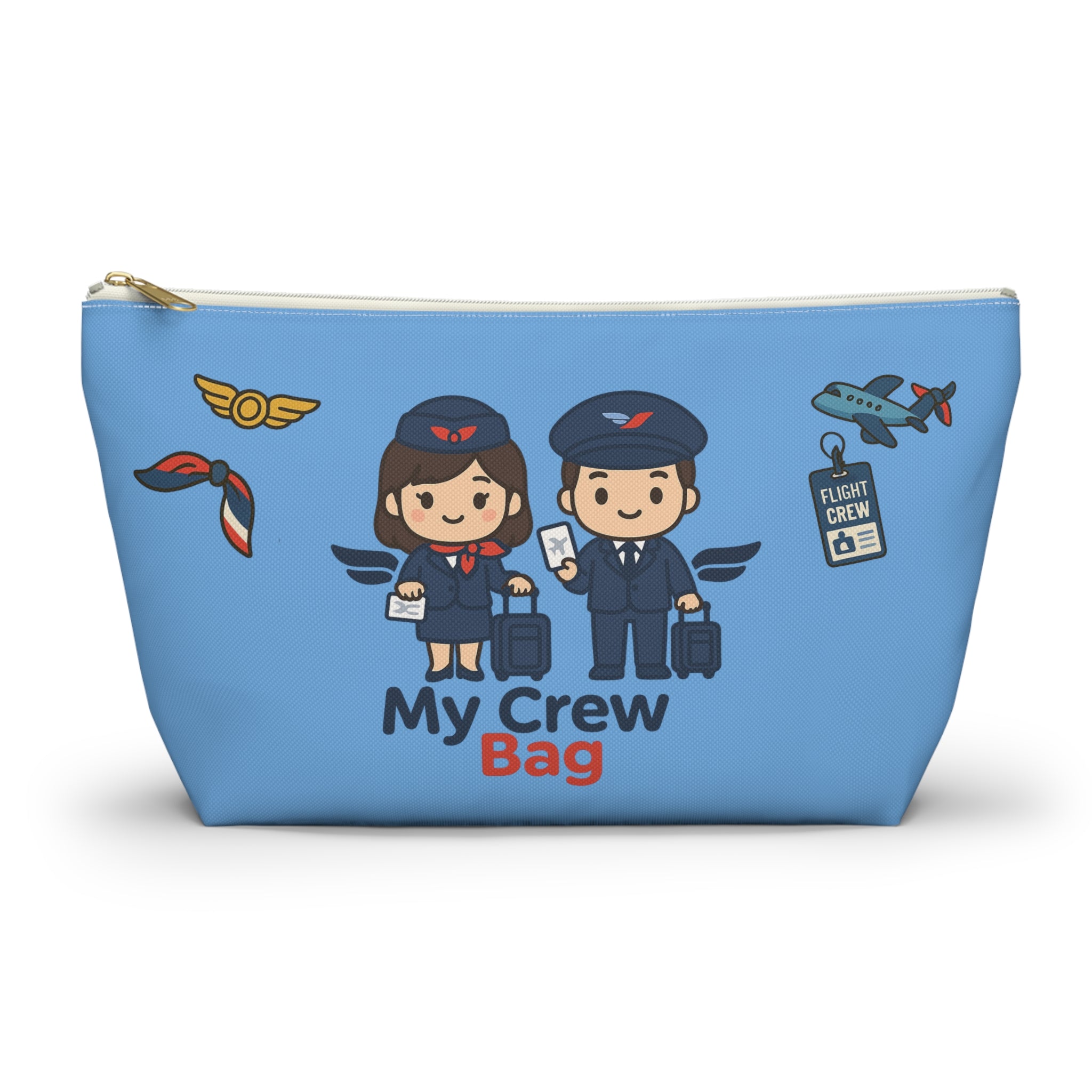 Flight Crew Accessory Pouch w T-bottom