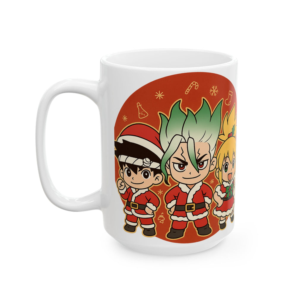 Dr Stone Anime Christmas Ceramic Mug, (11oz, 15oz)
