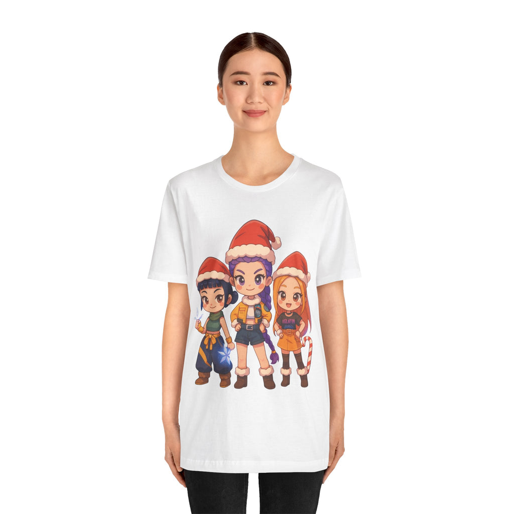 Kpop Demon Hunter Christmas Unisex Jersey Short Sleeve Tee