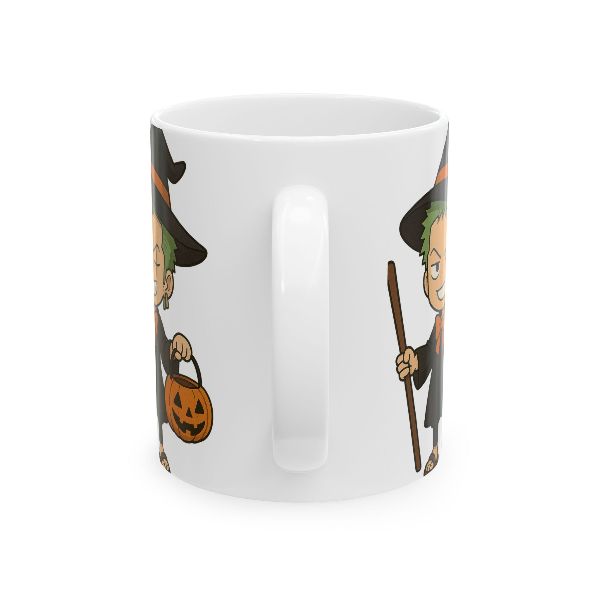 Halloween Zoro Anime Ceramic Mug, (11oz, 15oz)