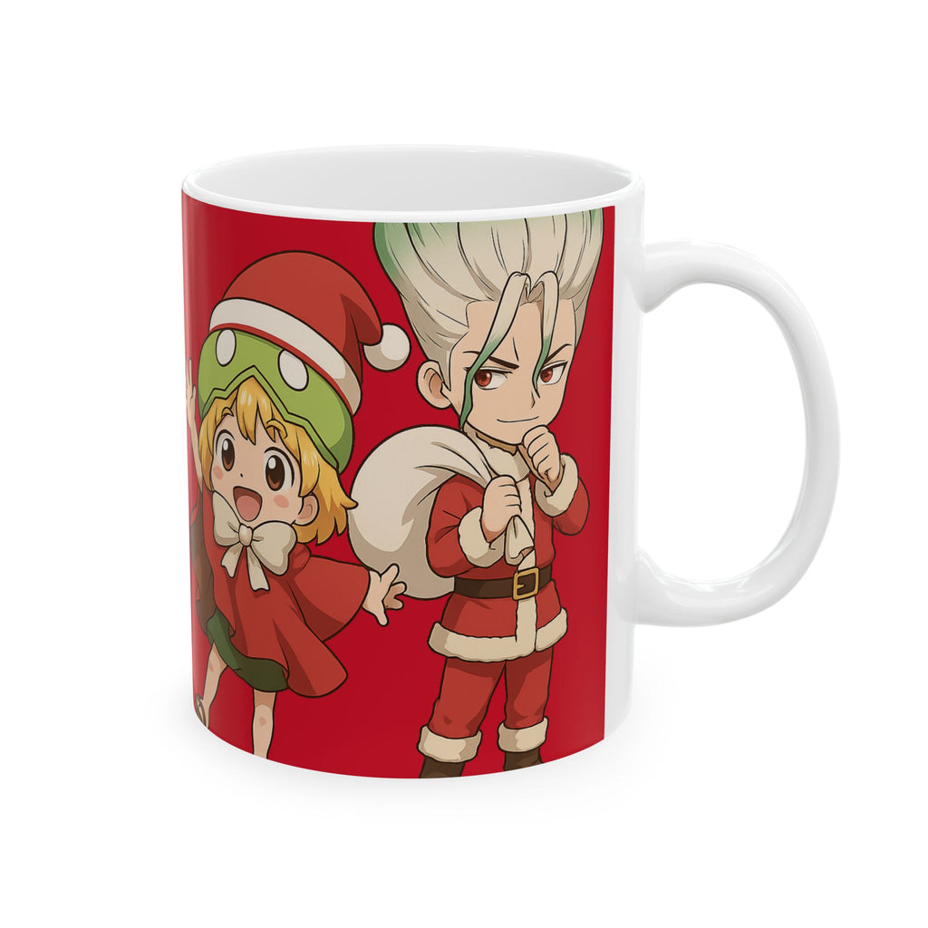 Dr Stone Anime Christmas Ceramic Mug, (11oz, 15oz)
