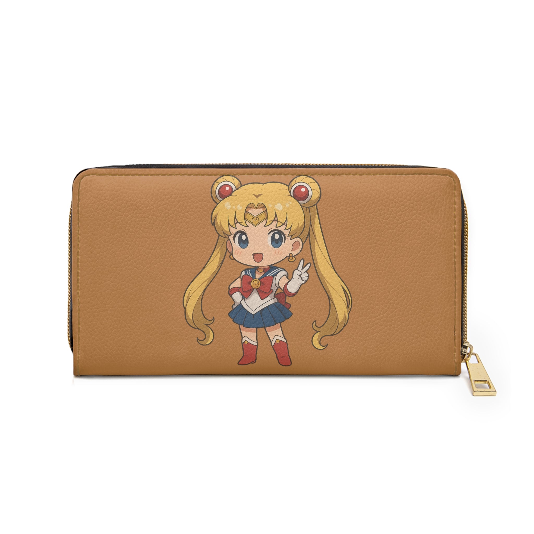 Sailor Moon Zipper Wallet, Japanese Cartoon Character Money Holder, Manga Graphic Print Purse, Anime Lover Gift, Comic Book Wallet, Geek