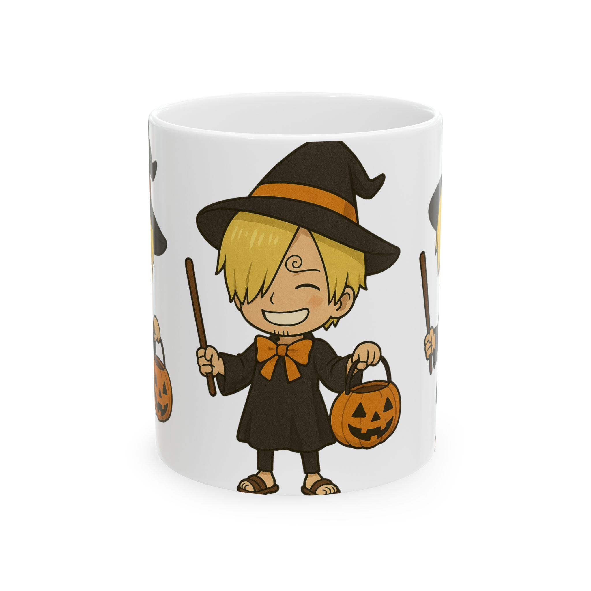 Halloween Sanji Anime Ceramic Mug, (11oz, 15oz)