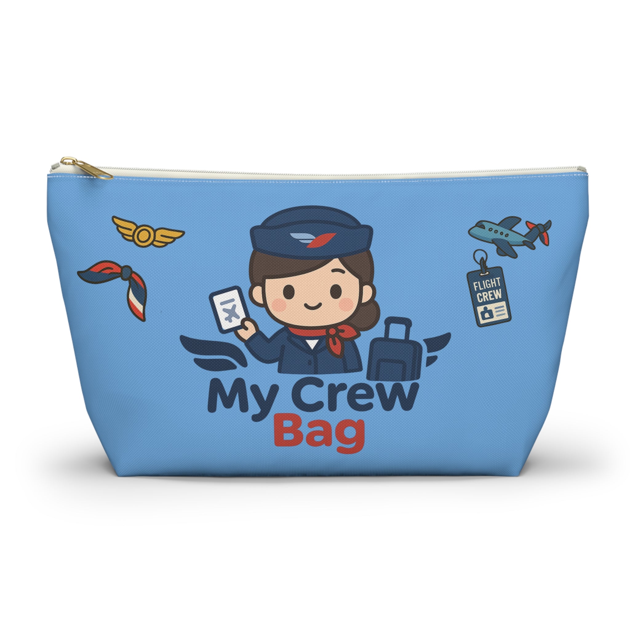Flight Crew Accessory Pouch w T-bottom