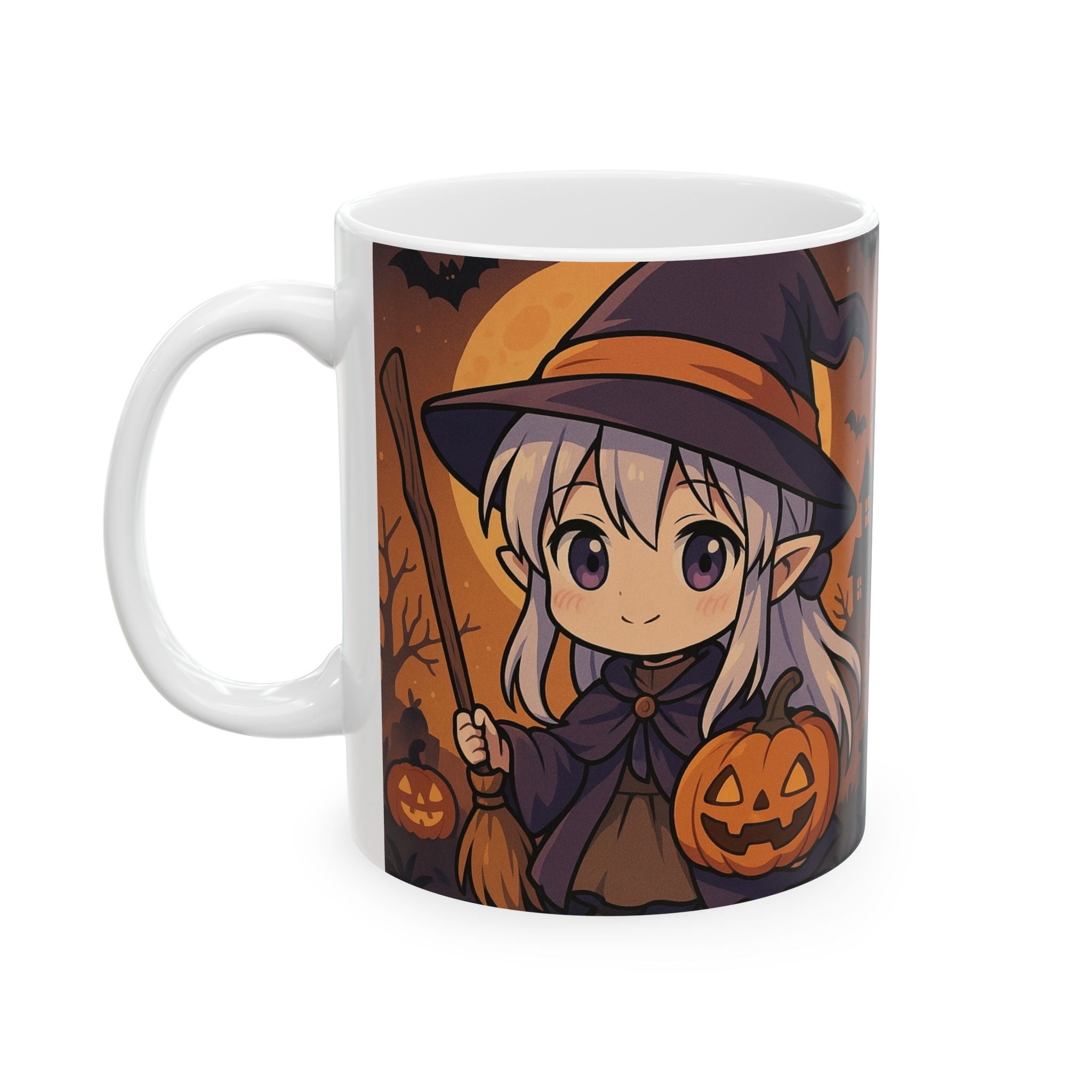 Frieren Anime Halloween Ceramic Mug, (11oz, 15oz)
