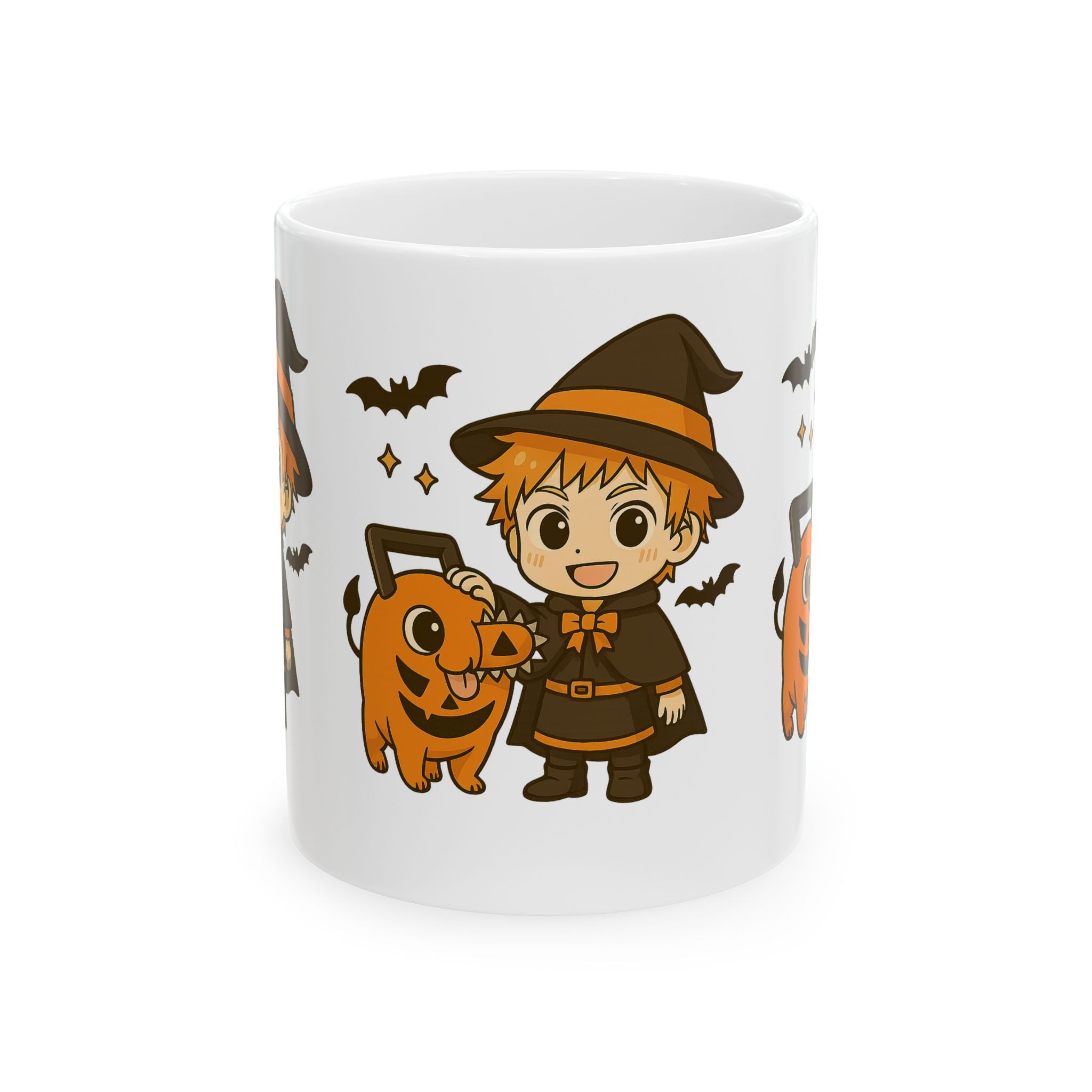 Chainsaw Man Halloween Anime Halloween Ceramic Mug, (11oz, 15oz)