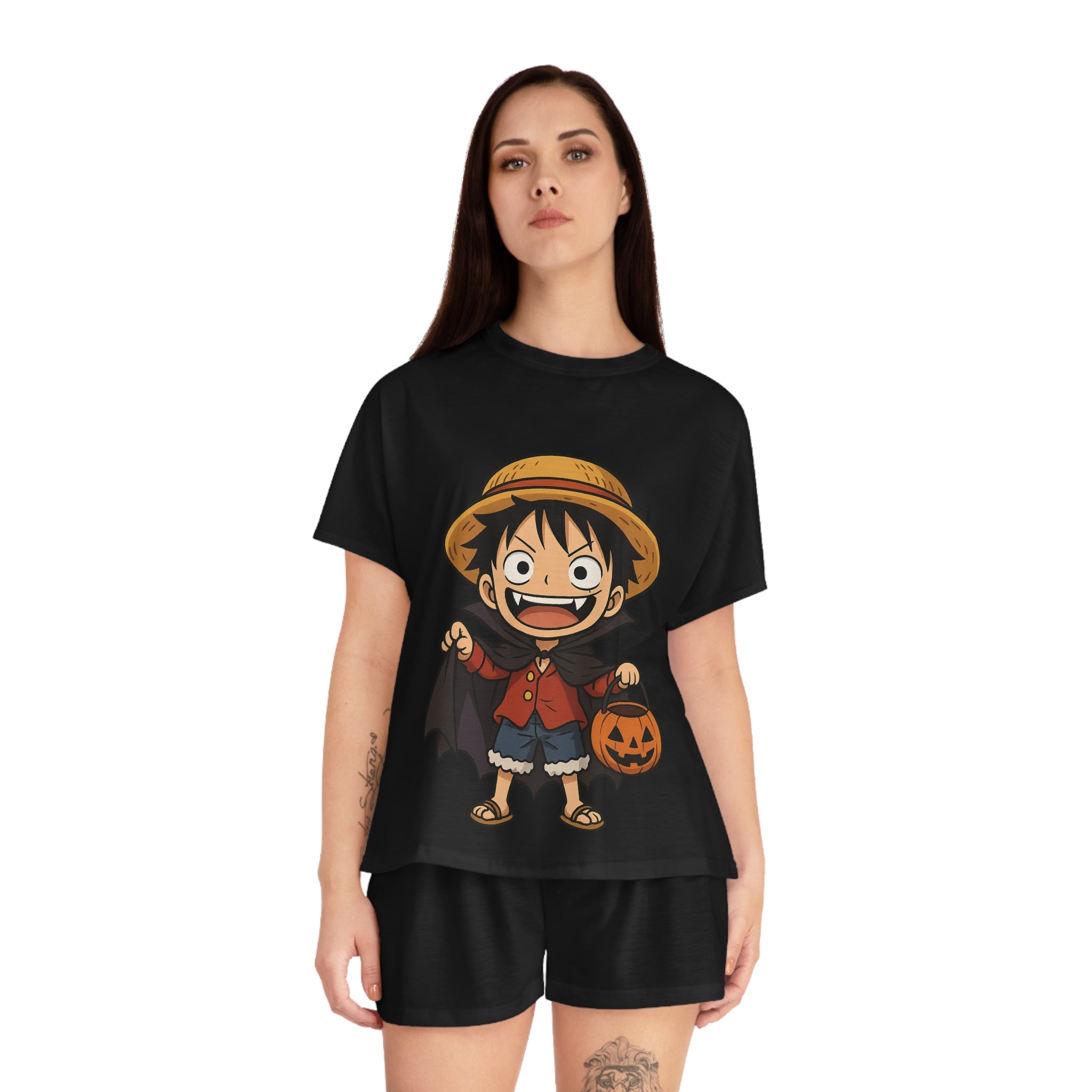 Luffy Halloween Women's Short Pajama Set