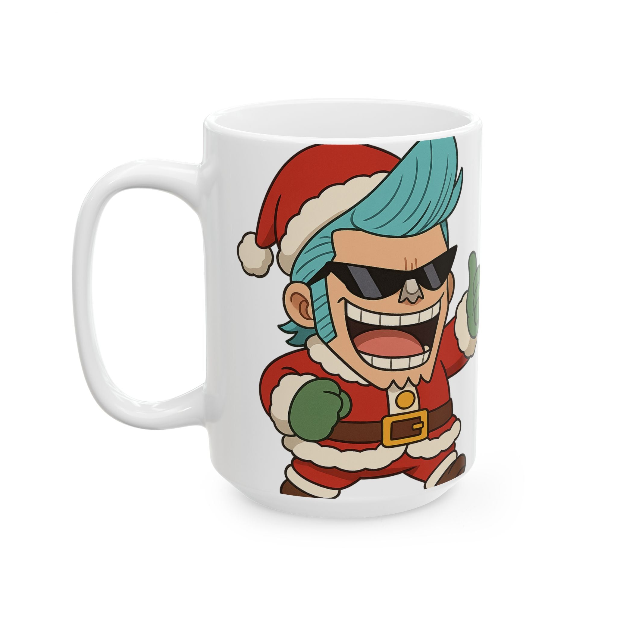 Christmas Franky Anime Ceramic Mug, (11oz, 15oz)