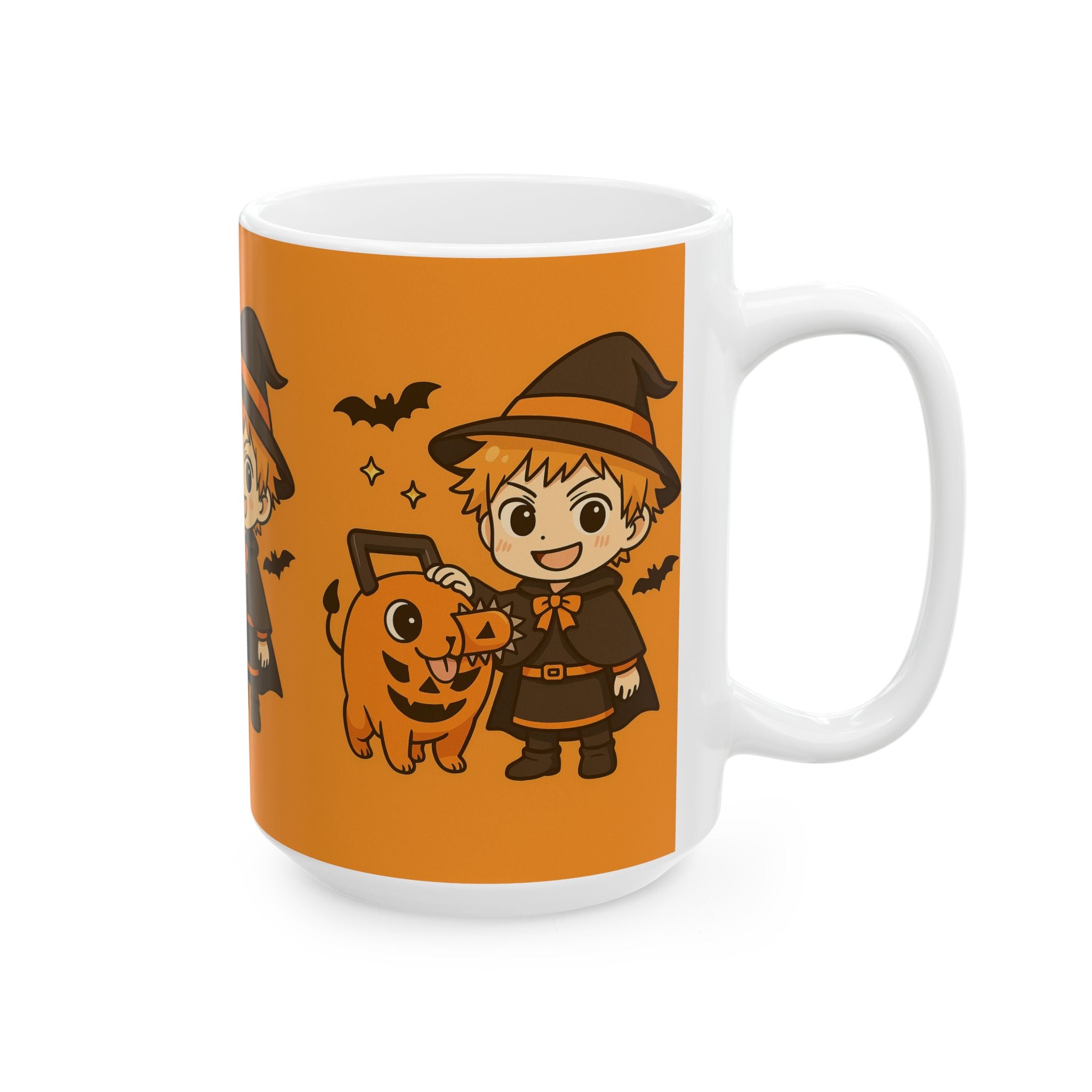 Chainsaw Man Halloween Anime Halloween Ceramic Mug, (11oz, 15oz)