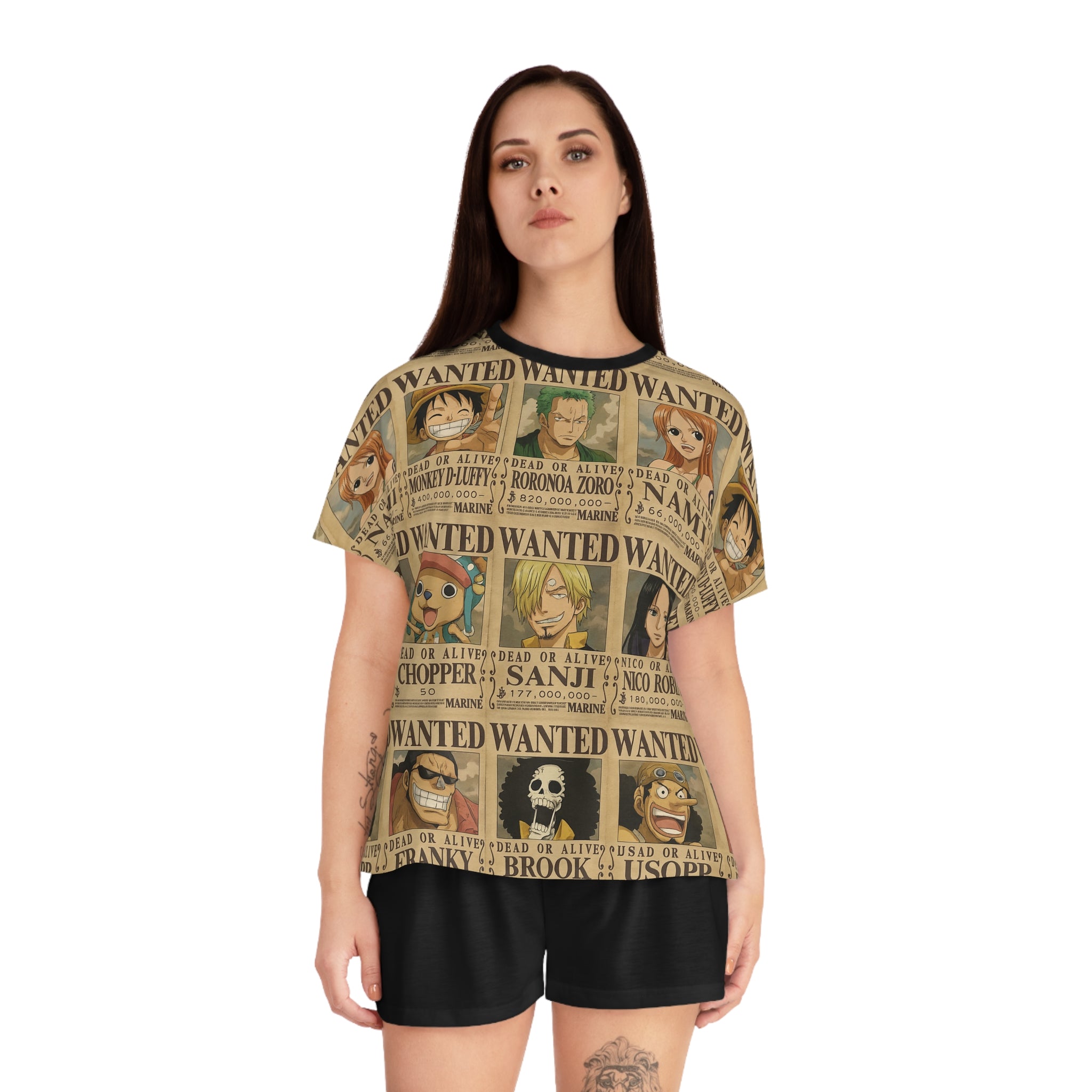 One Piece Women's Short Pajama Set