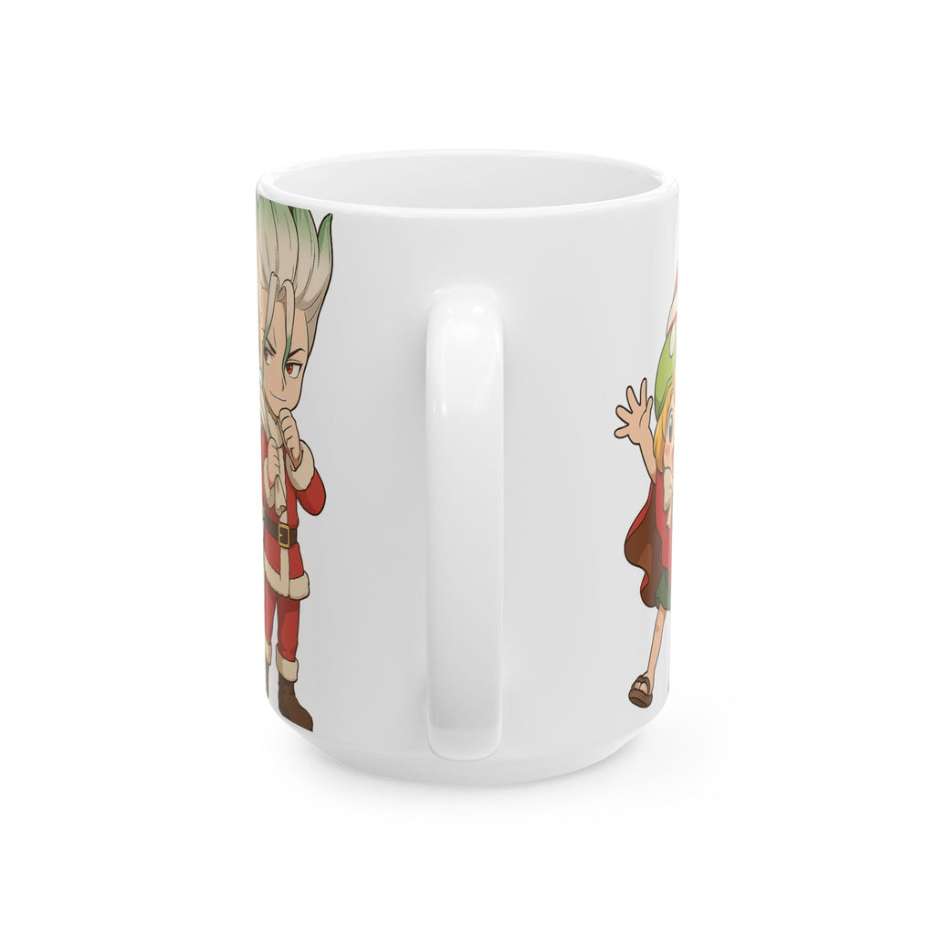 Dr Stone Anime Christmas Ceramic Mug, (11oz, 15oz)