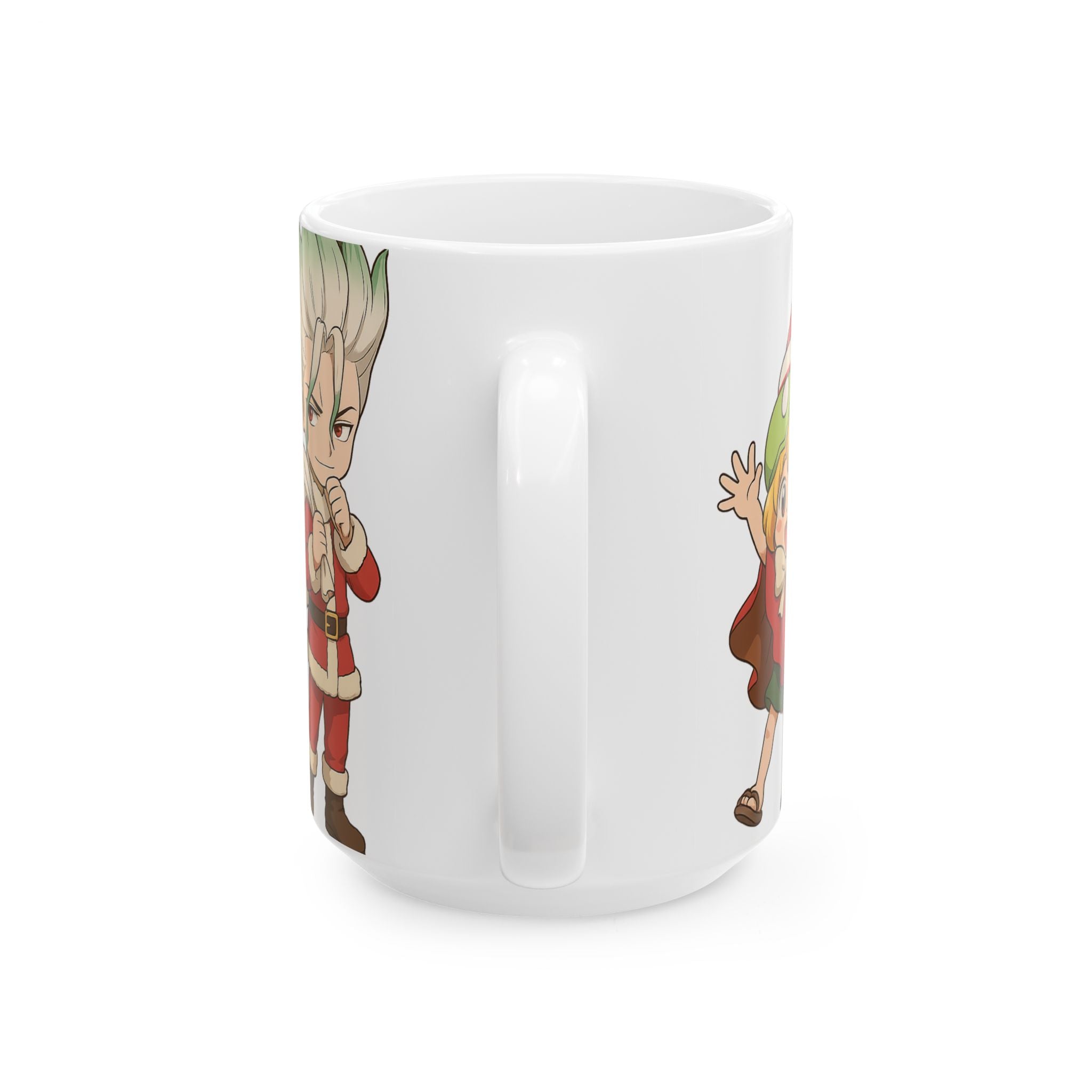 Dr Stone Anime Christmas Ceramic Mug, (11oz, 15oz)