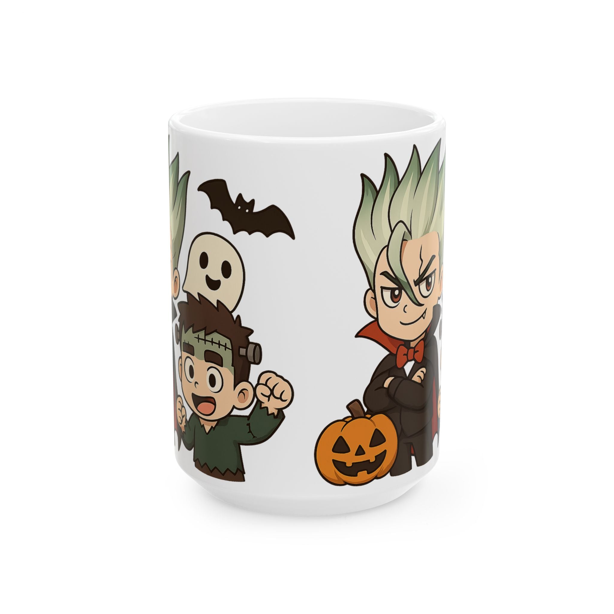 Dr Stone Anime Halloween Ceramic Mug, (11oz, 15oz)