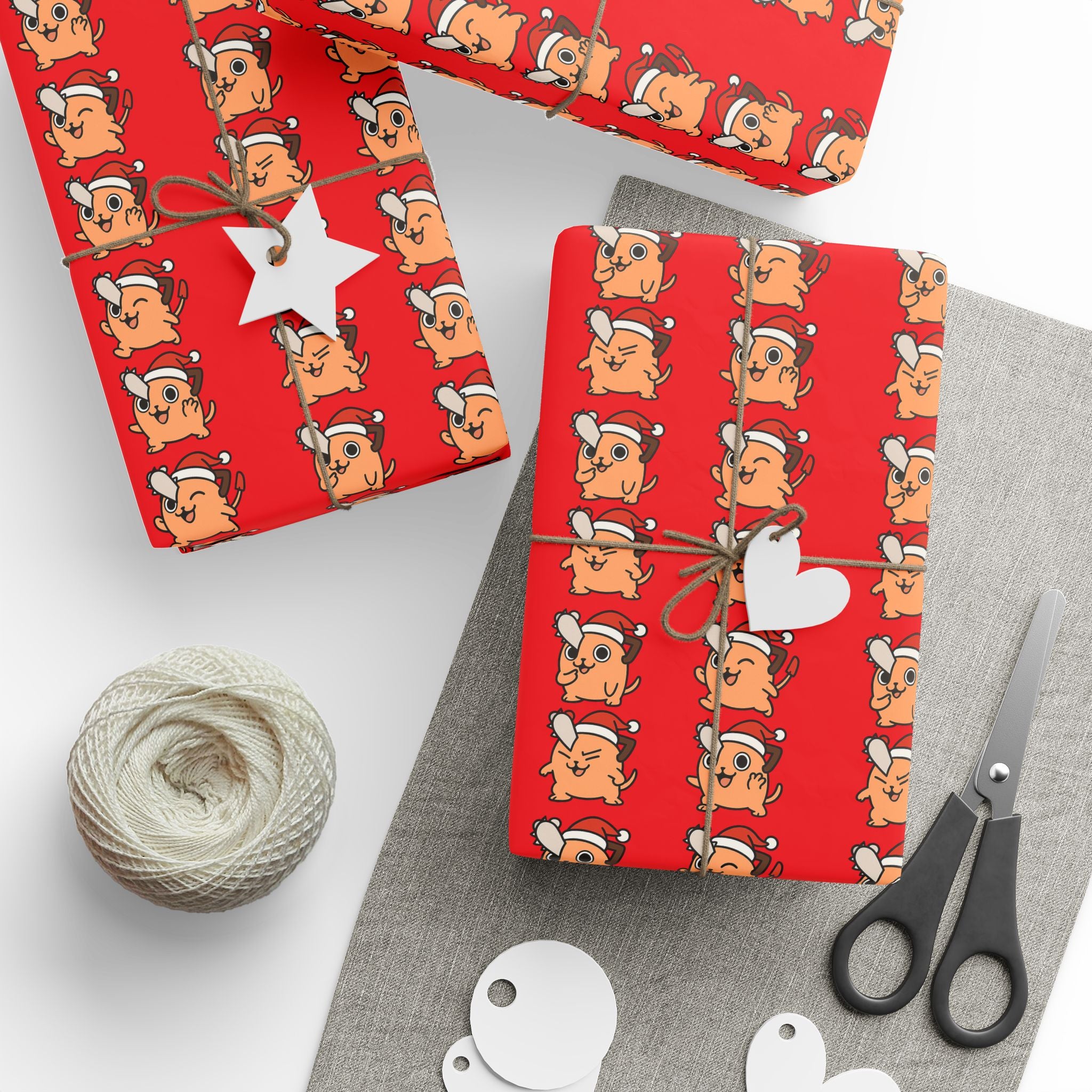 Pochita Christmas Wrapping Papers