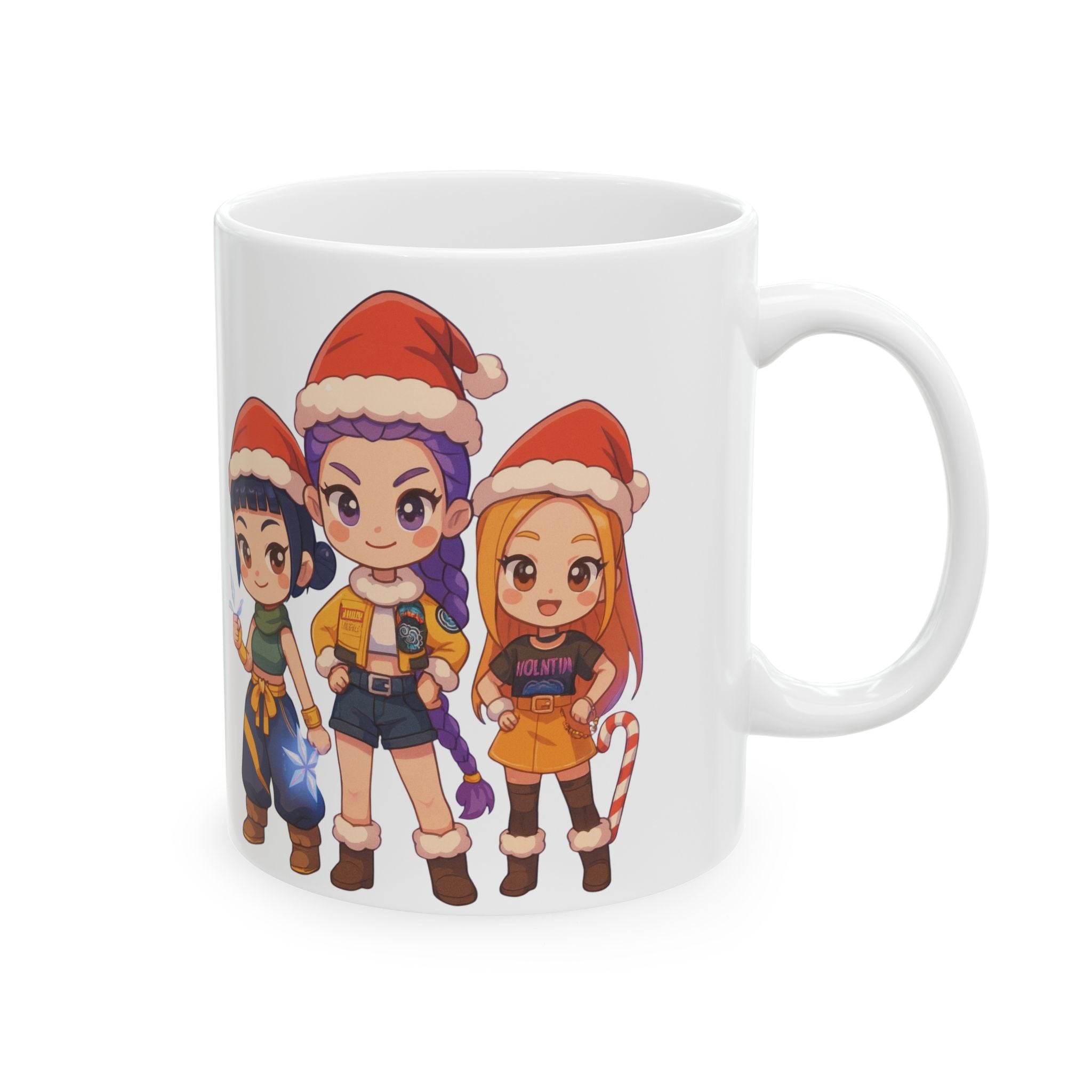 Christmas Kpop Demon hunters Ceramic Mug, (11oz, 15oz)