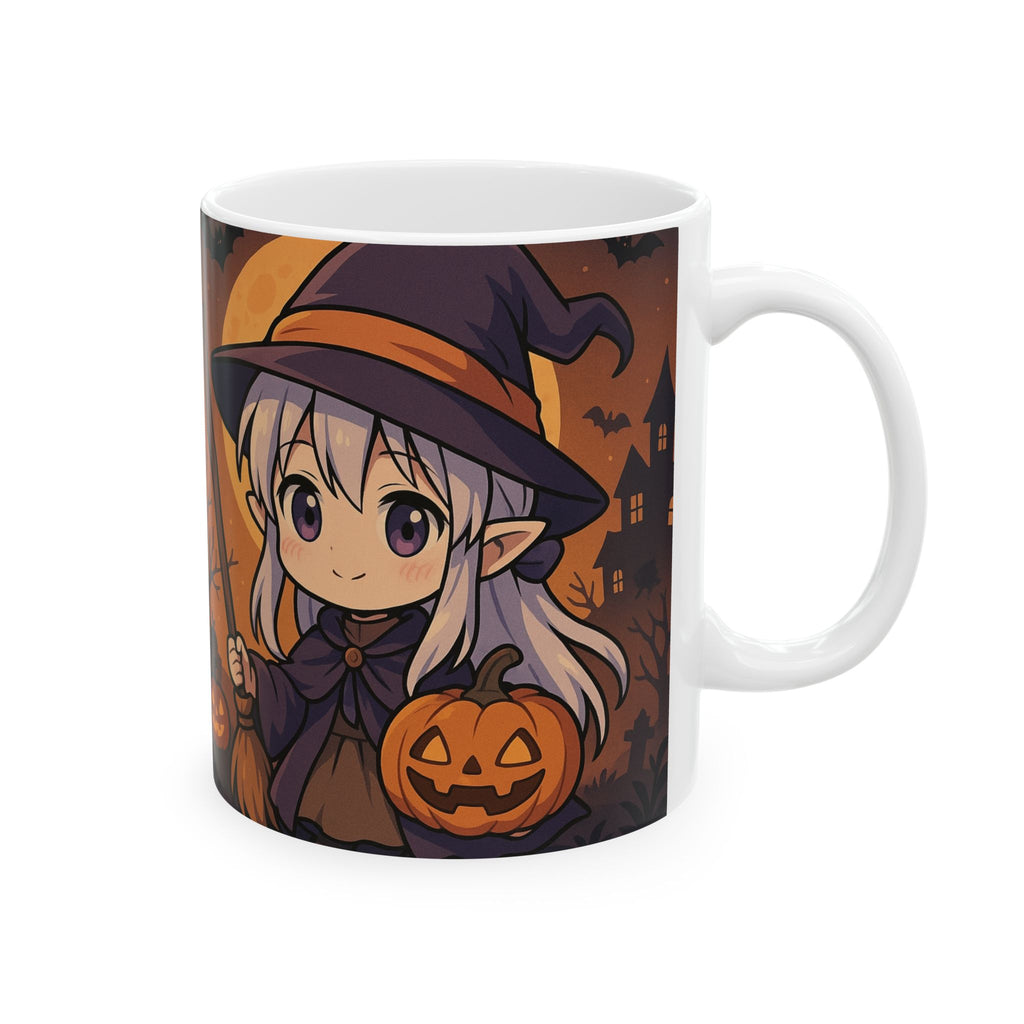 Frieren Anime Halloween Ceramic Mug, (11oz, 15oz)