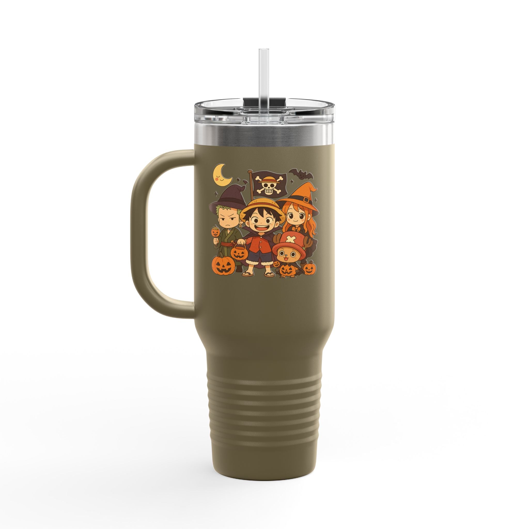 Anime one Piece Halloween Insulated Travel Mug, 40oz