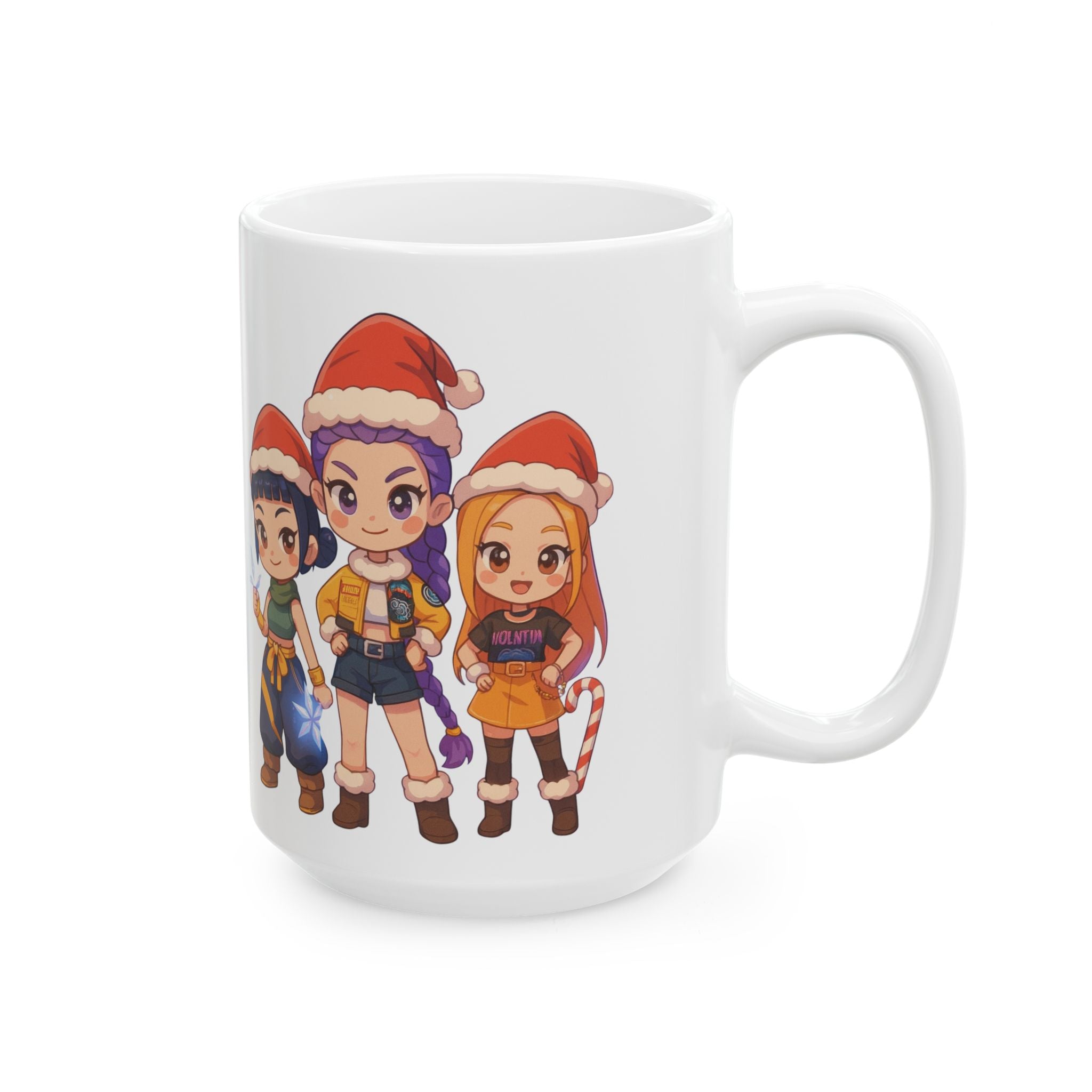 Christmas Kpop Demon hunters Ceramic Mug, (11oz, 15oz)