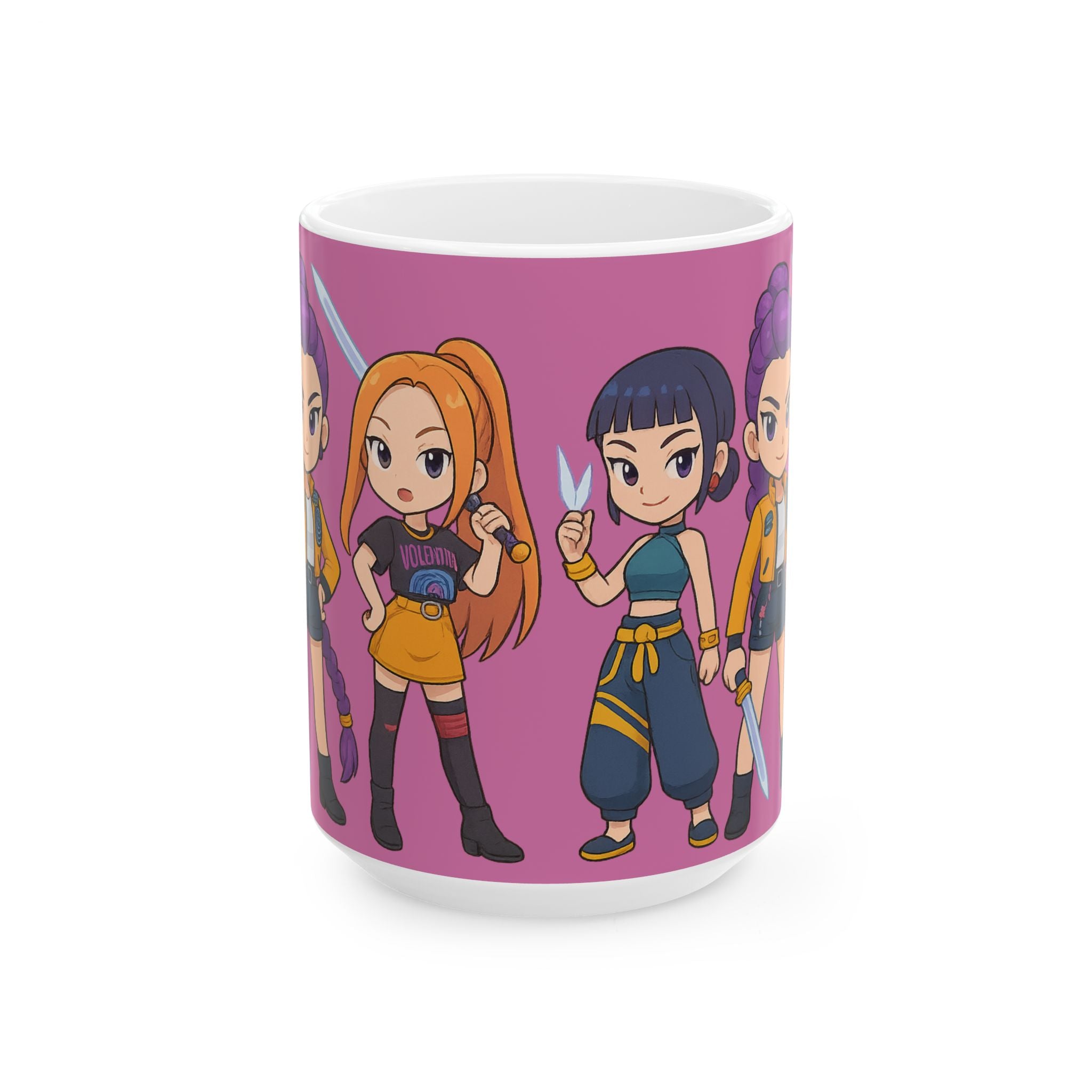 Kpop Demon hunters Ceramic Mug, (11oz, 15oz)