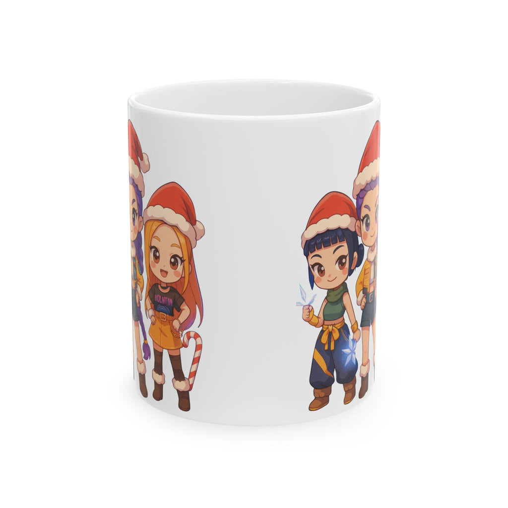 Christmas Kpop Demon hunters Ceramic Mug, (11oz, 15oz)