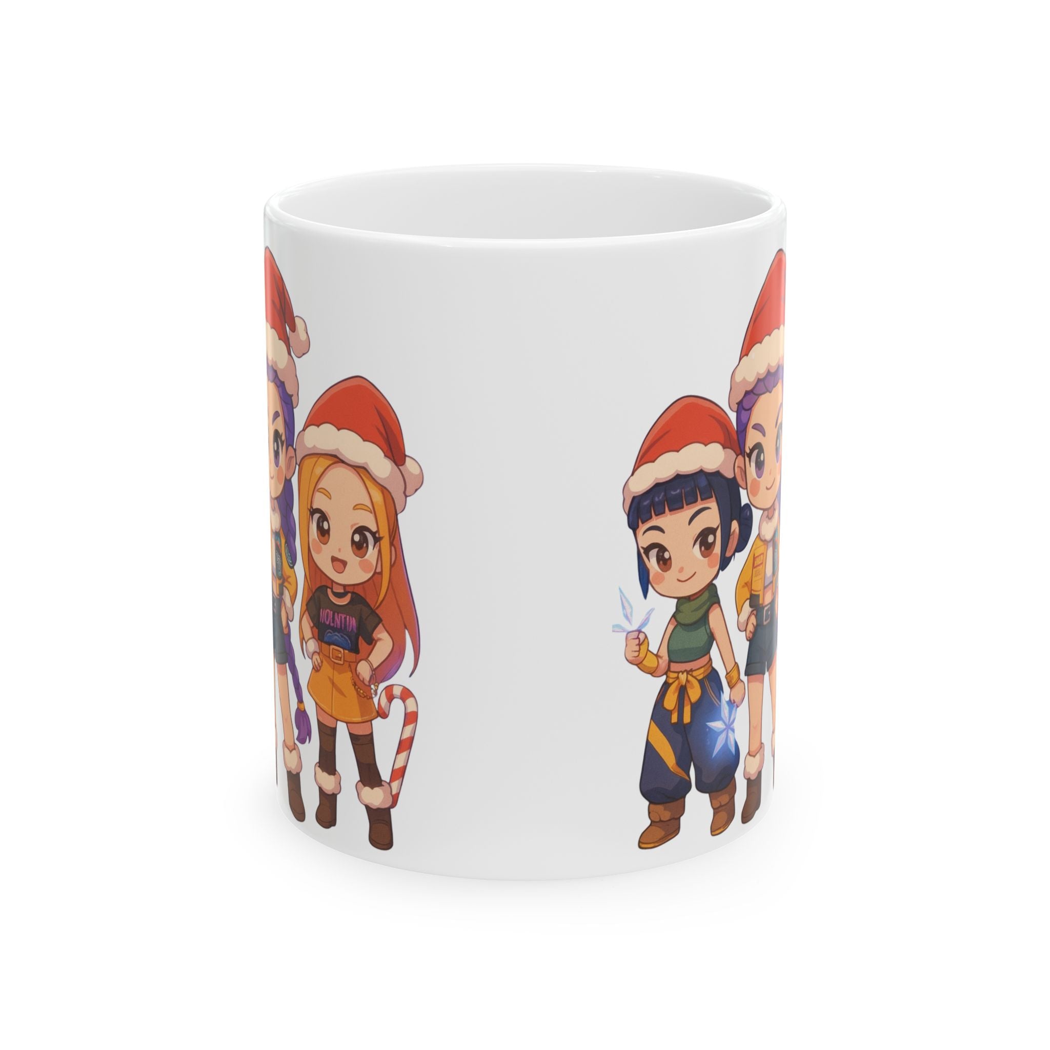 Christmas Kpop Demon hunters Ceramic Mug, (11oz, 15oz)