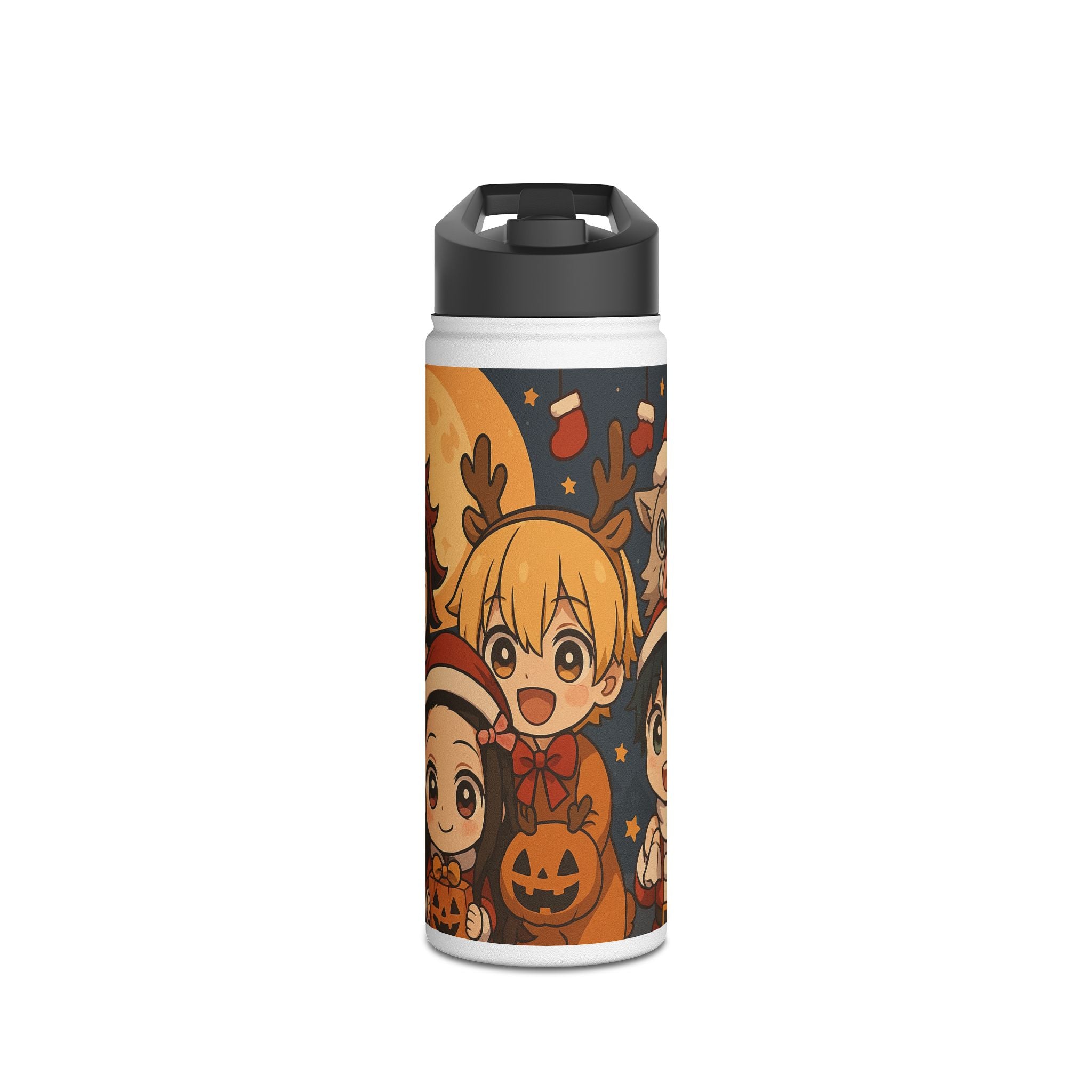 Anime Stainless Steel Water Bottle, Standard Lid