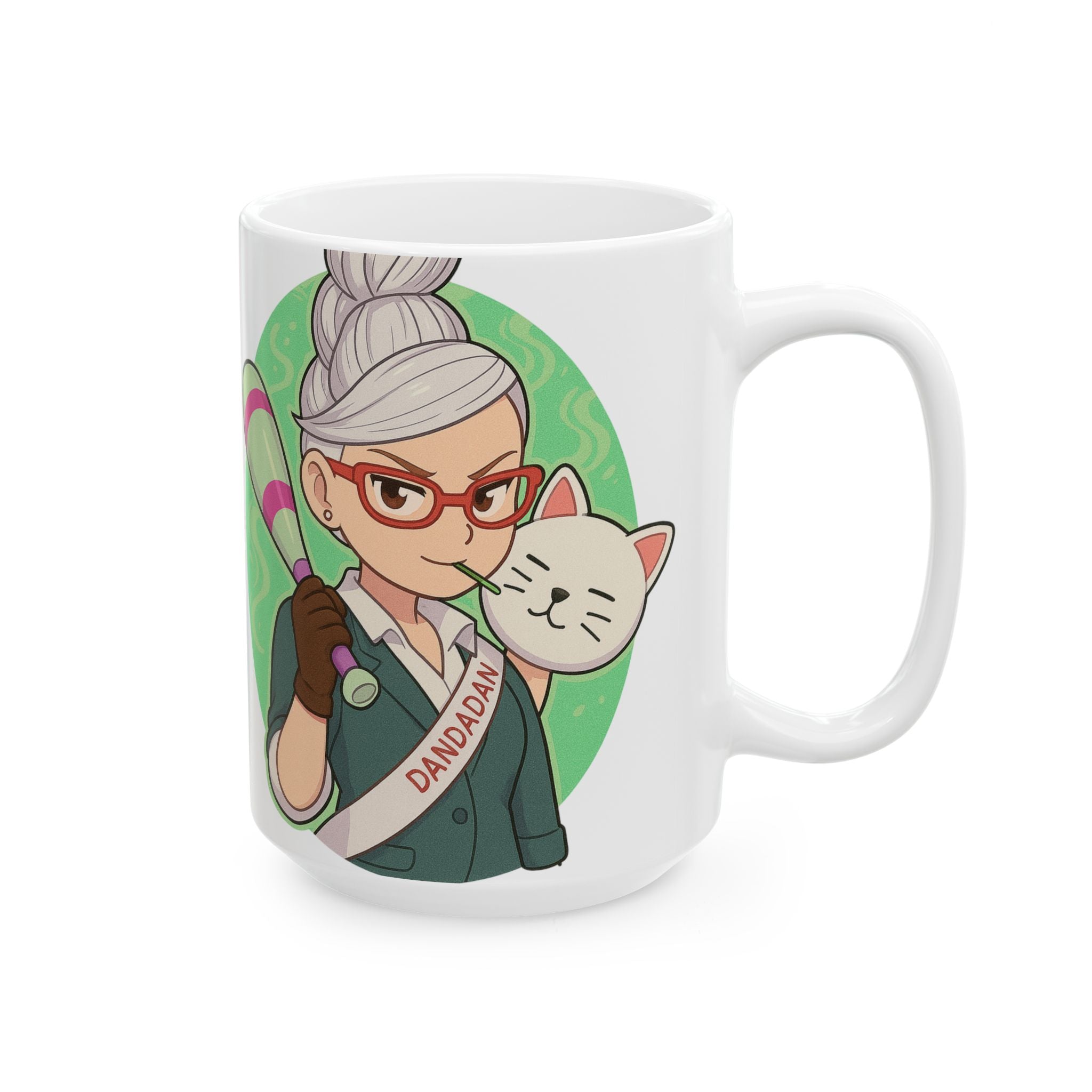 Dandadan Anime Ceramic Mug, (11oz, 15oz)