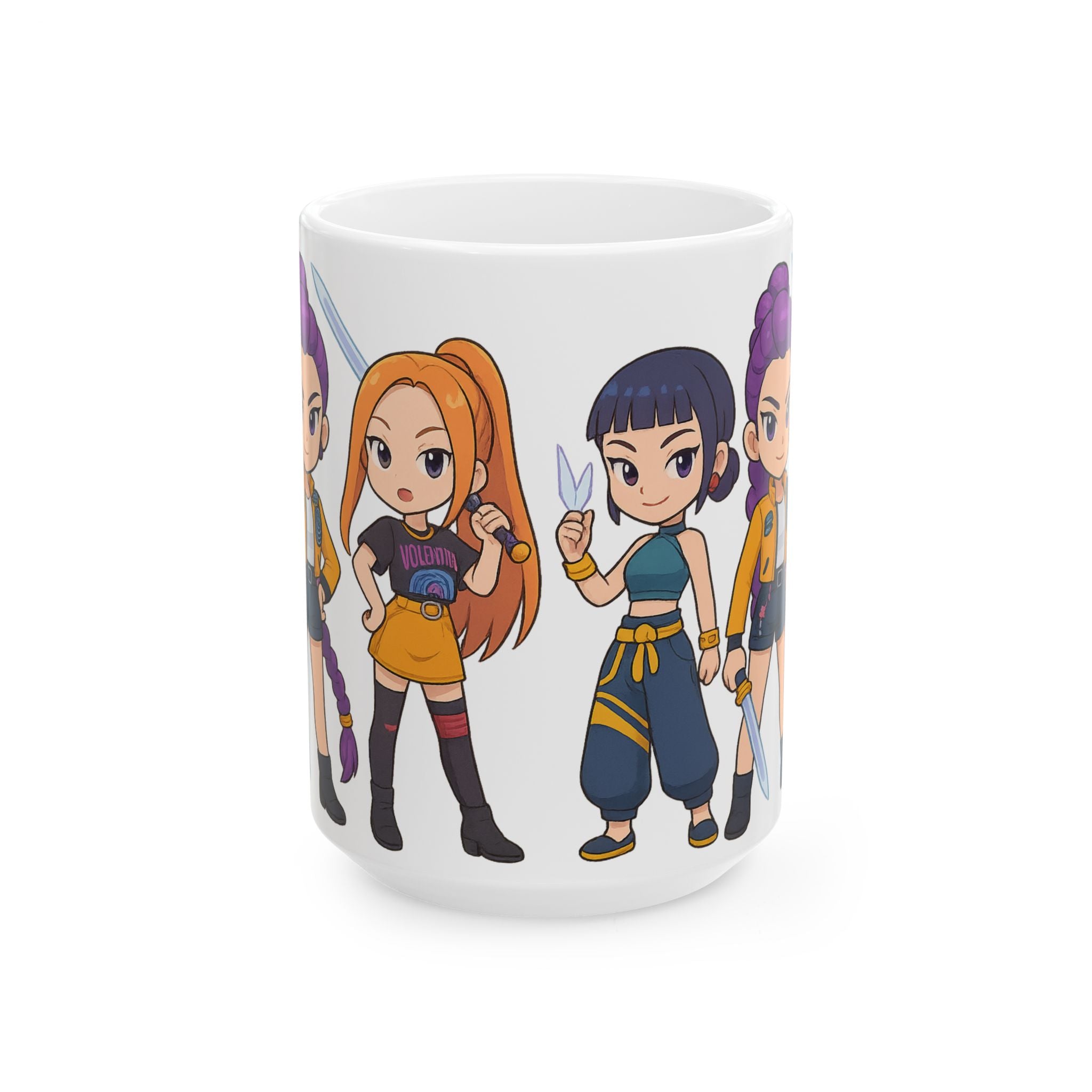 Kpop Demon hunters Ceramic Mug, (11oz, 15oz)