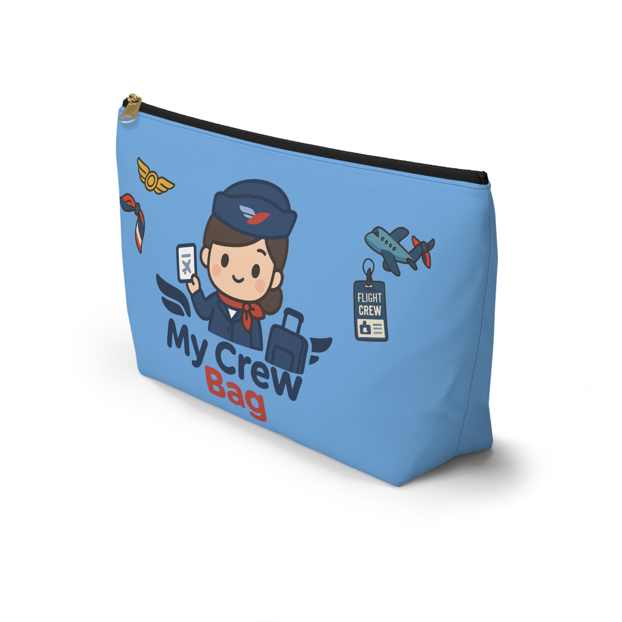 Flight Crew Accessory Pouch w T-bottom