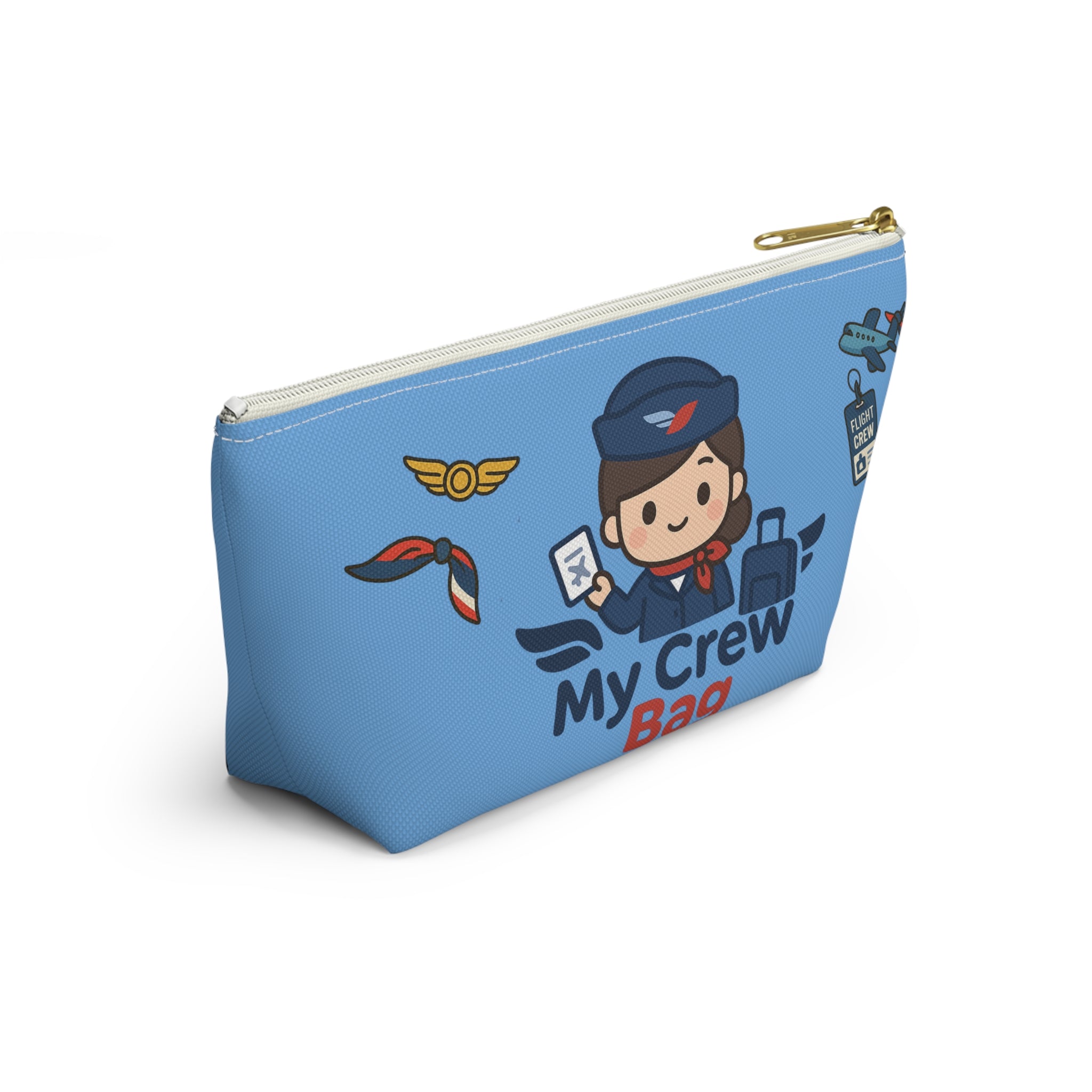 Flight Crew Accessory Pouch w T-bottom