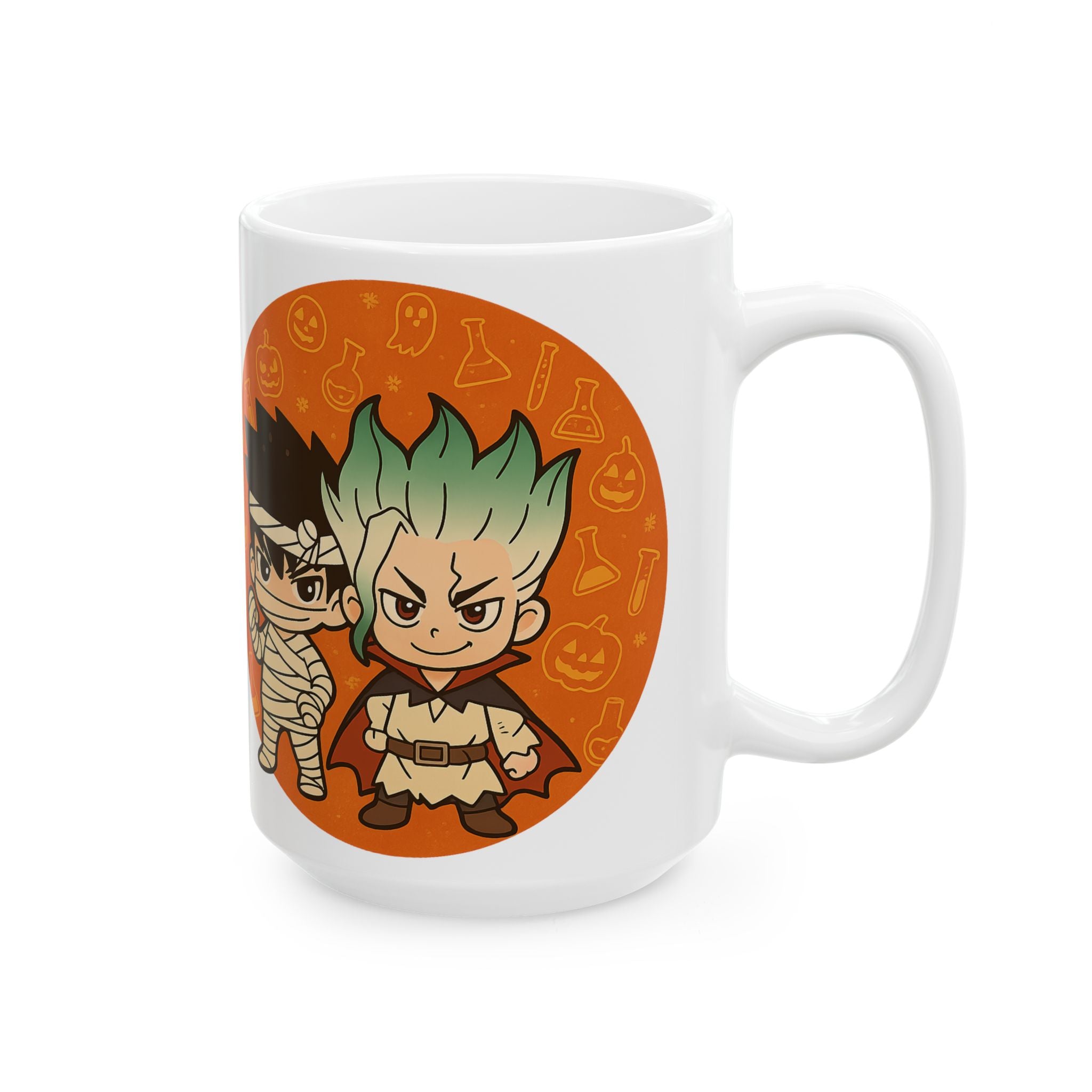 Dr Stone Anime Halloween Ceramic Mug, (11oz, 15oz)