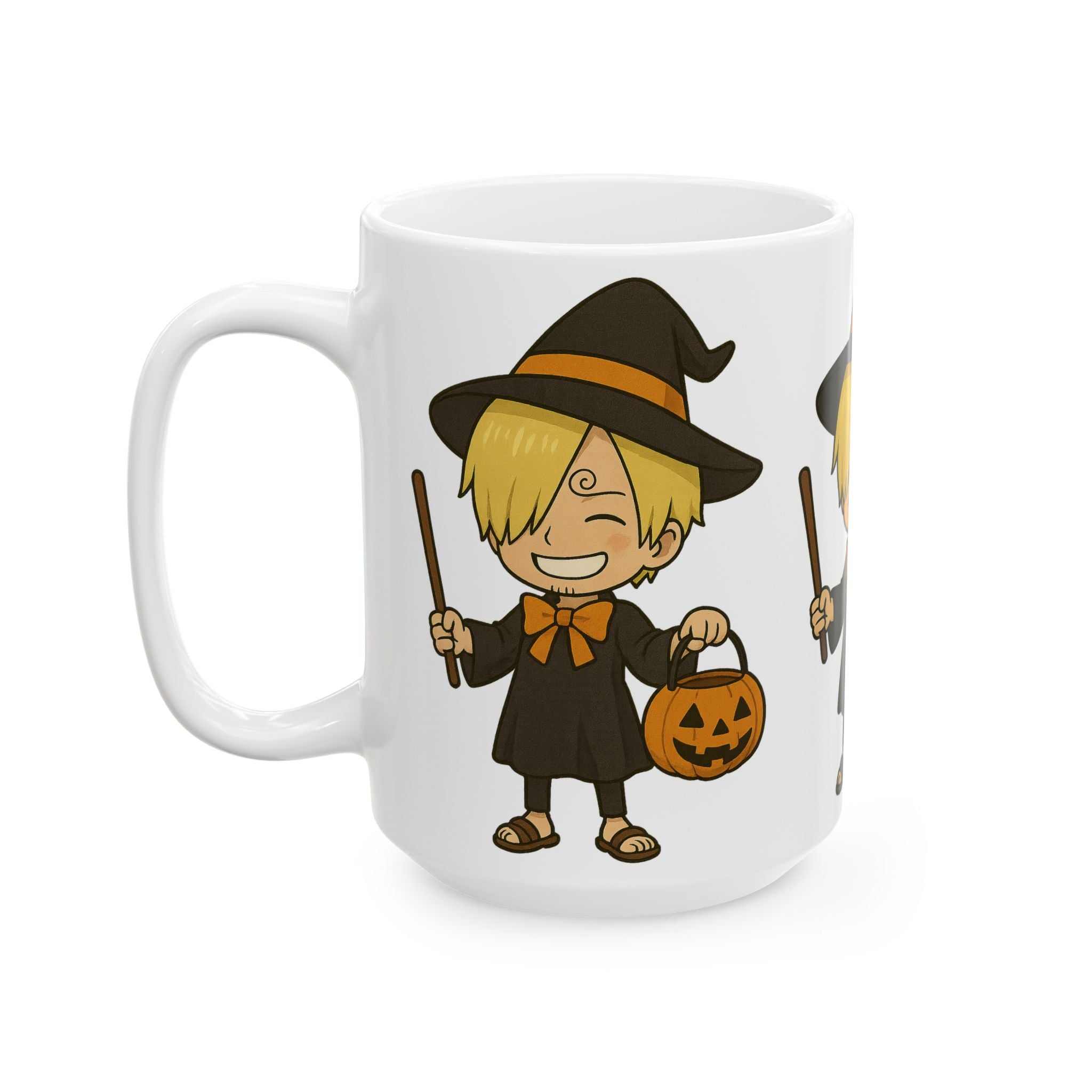 Halloween Sanji Anime Ceramic Mug, (11oz, 15oz)