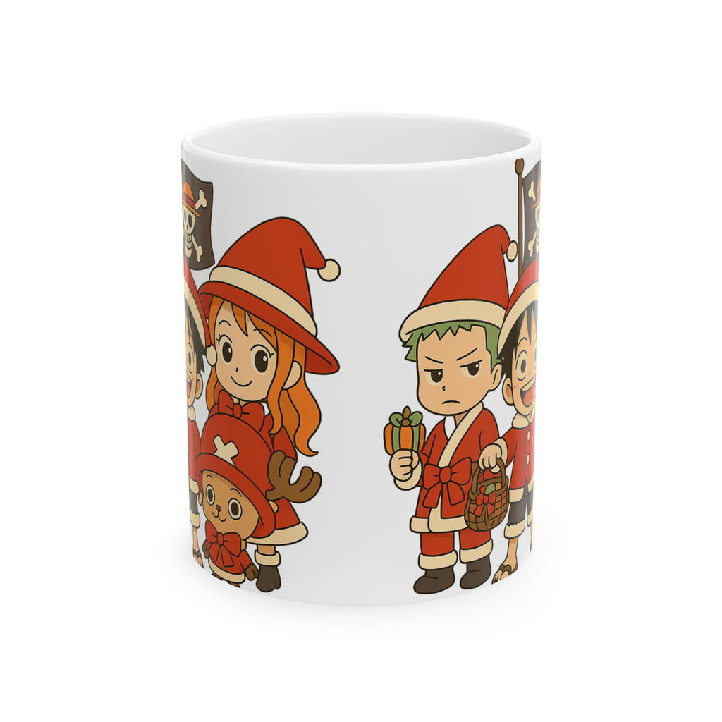 One Piece Christmas Anime  Ceramic Mug, (11oz, 15oz)
