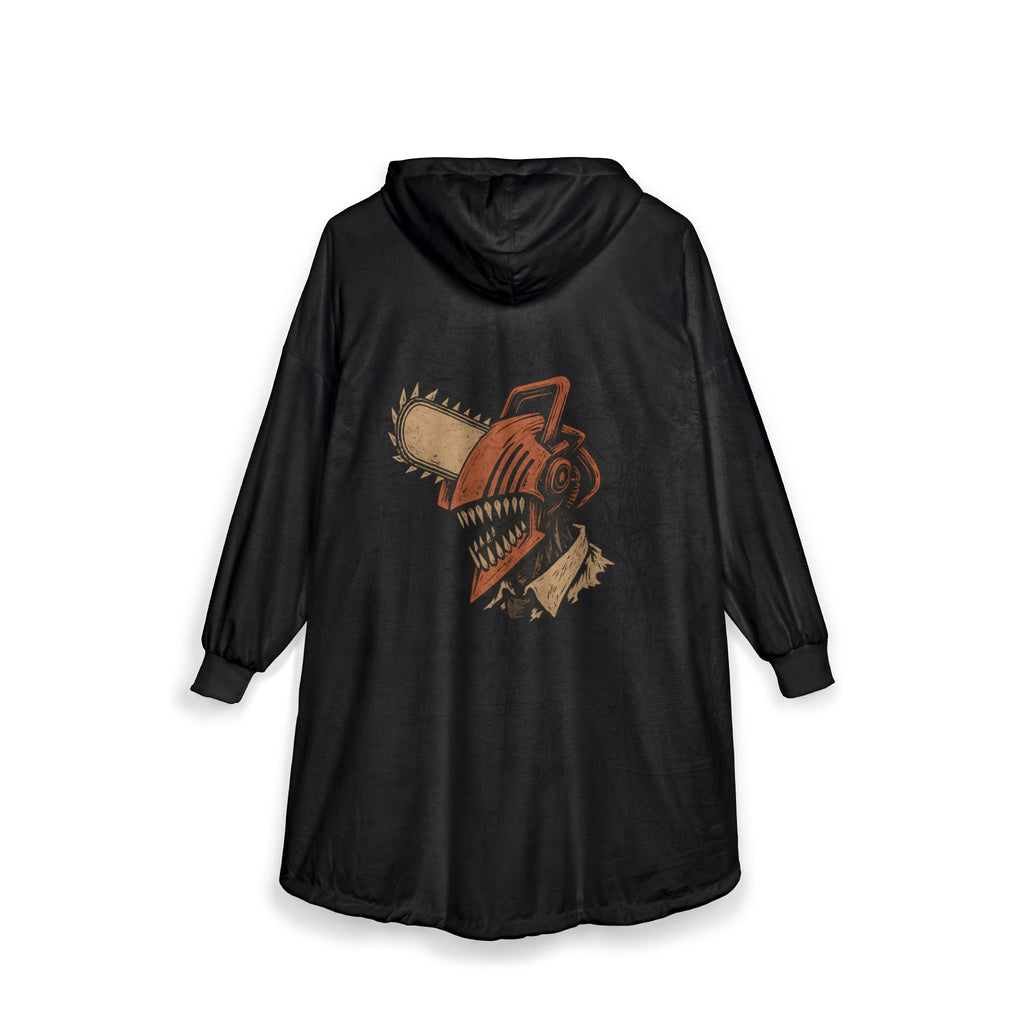 Chainsaw man Hooded Blanket, Japanese Style Wearable Blanket