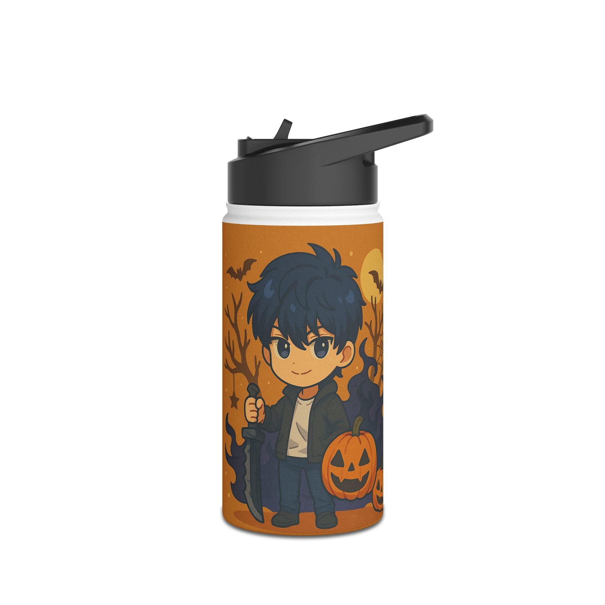 Anime Stainless Steel Water Bottle, Standard Lid ( Solo Leveling)