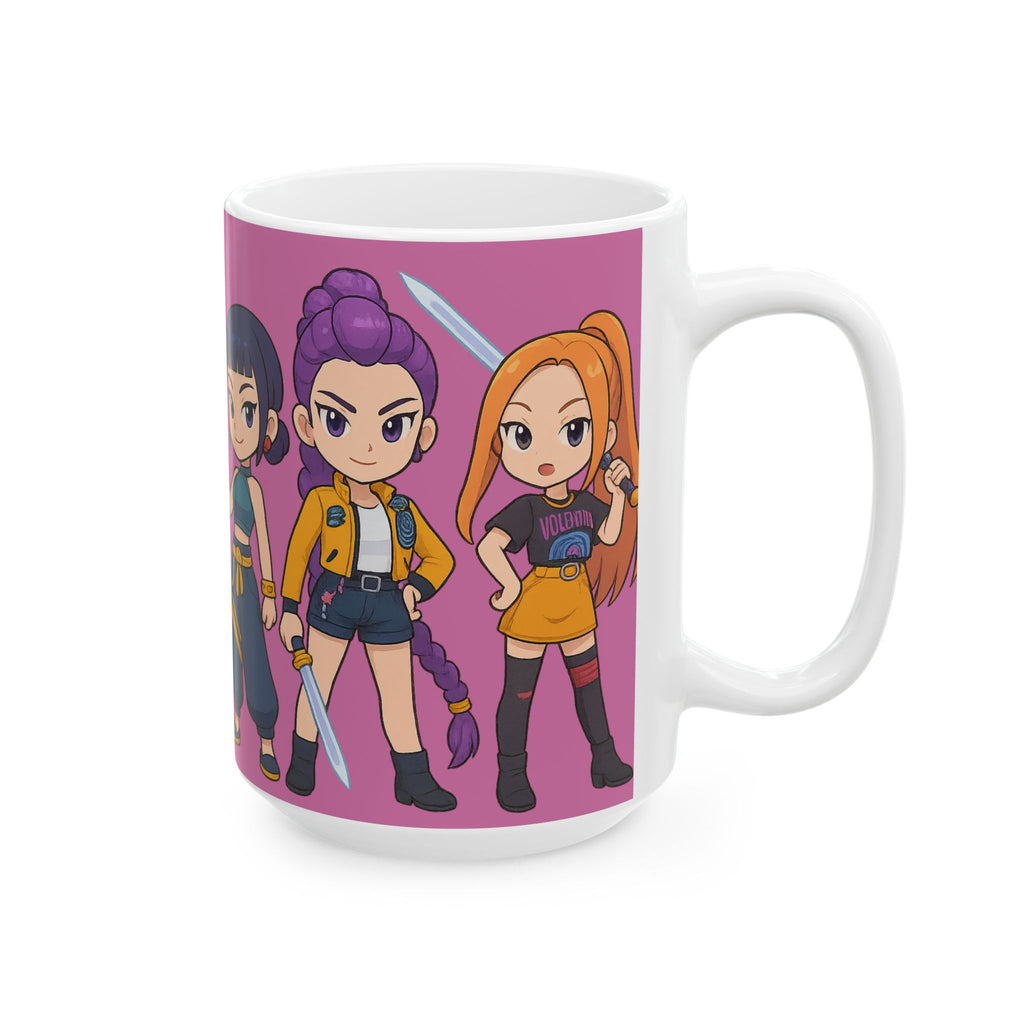 Kpop Demon hunters Ceramic Mug, (11oz, 15oz)